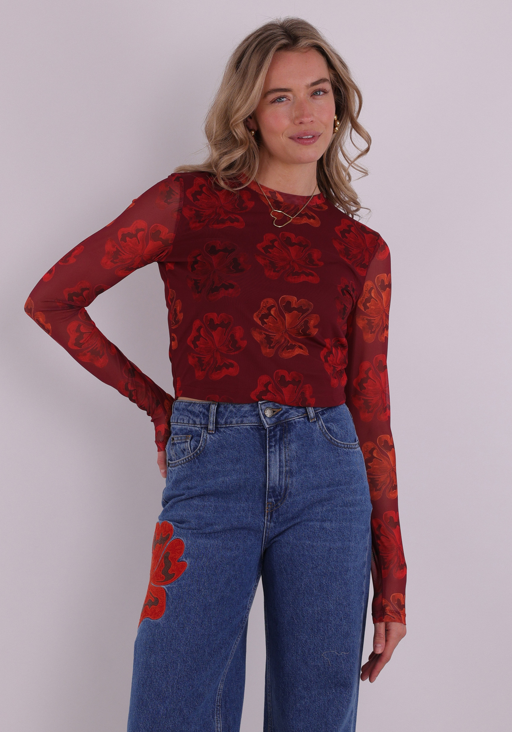 Harper & Yve Top Steff SS6T506 Rood