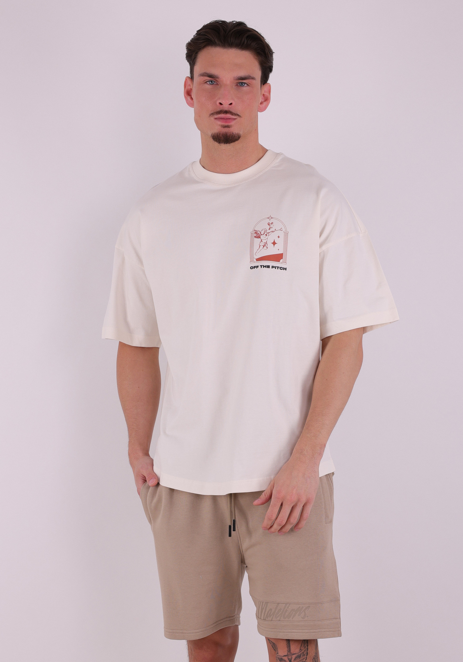 Off The Pitch T-shirt Passage OTP261047 Ecru