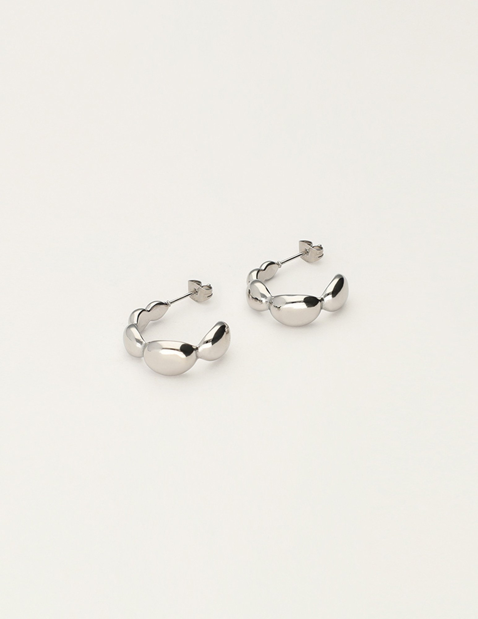 My Jewellery Bold oorringen met bubbel MJ11253 Zilver