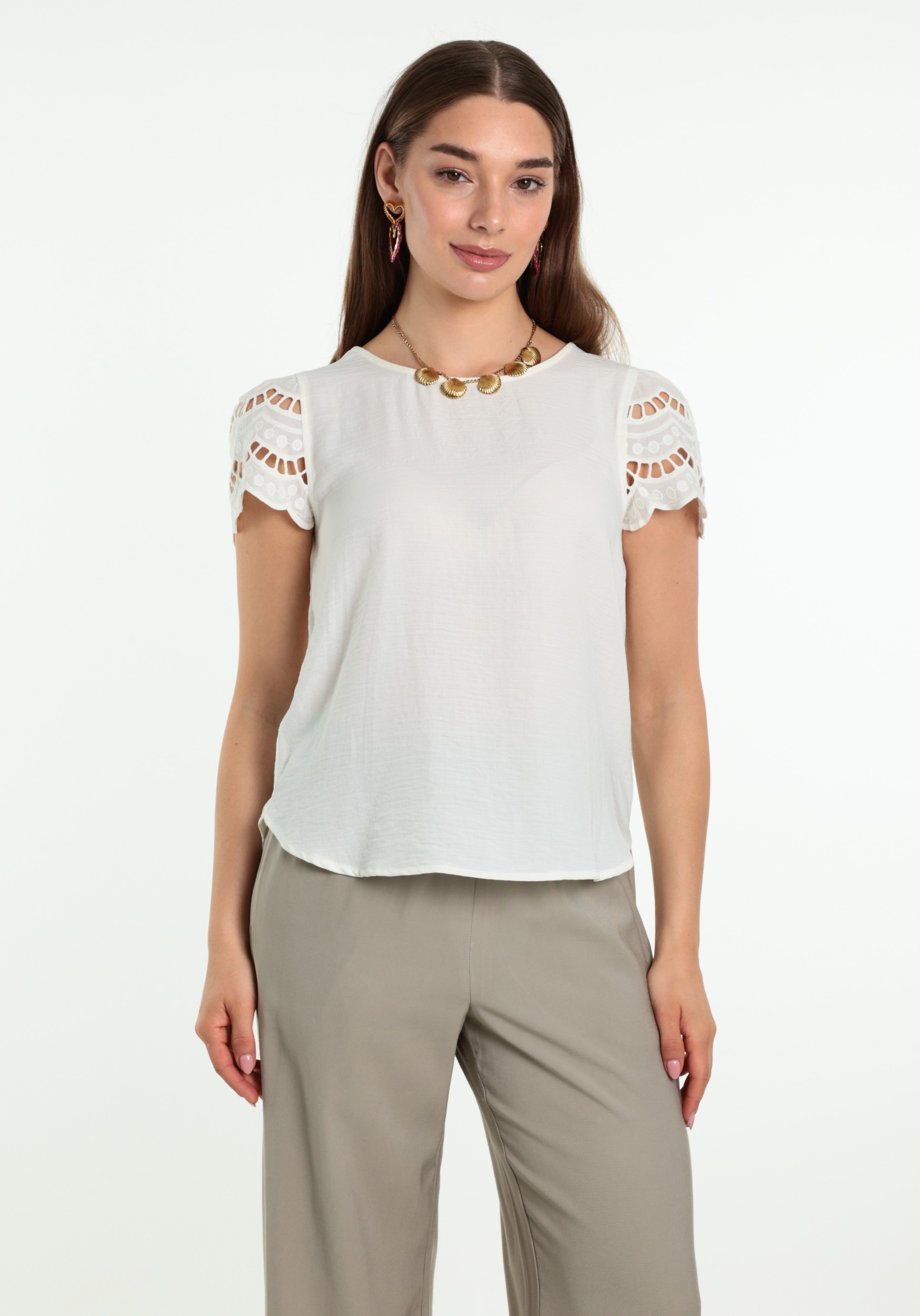 JDY Blouse Hannah 15312609 Wolwit-ecru
