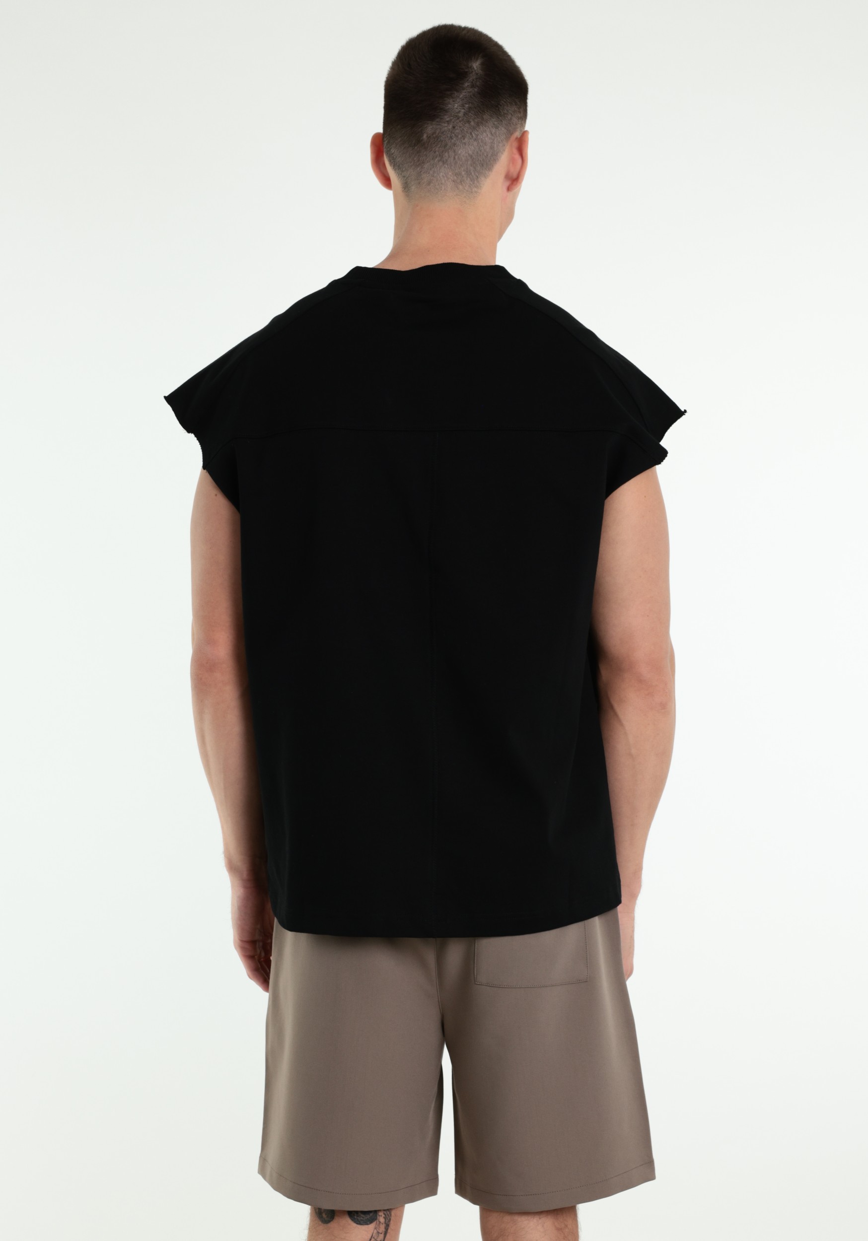 Off The Pitch T-shirt Stage Sleeveless OTP261039 Zwart