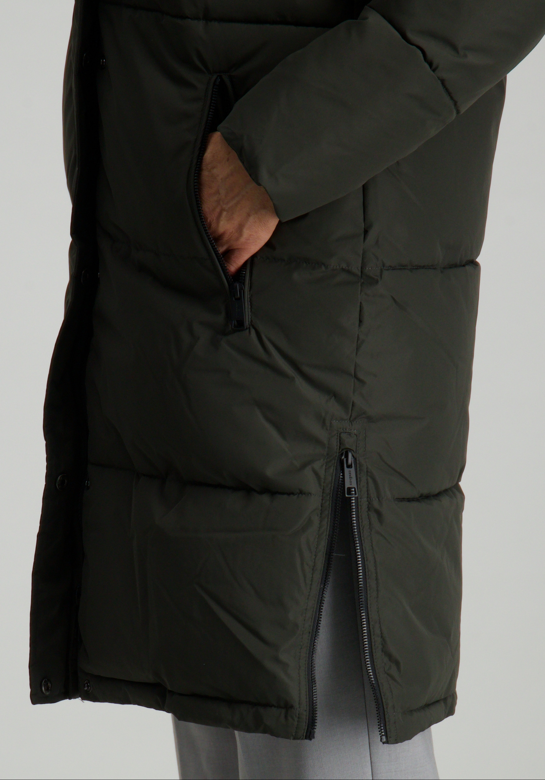 Covered Winterjas Anouk L60190 Donker groen