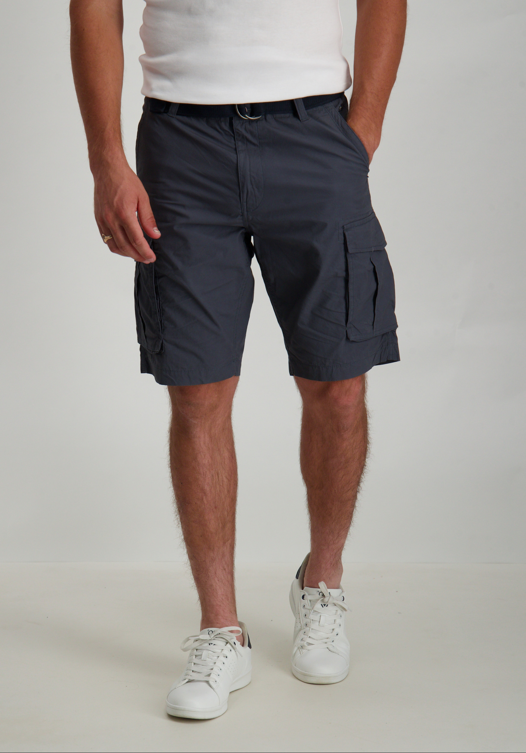 Petrol Korte broek cargo  M-1040-SHO500 Midden grijs