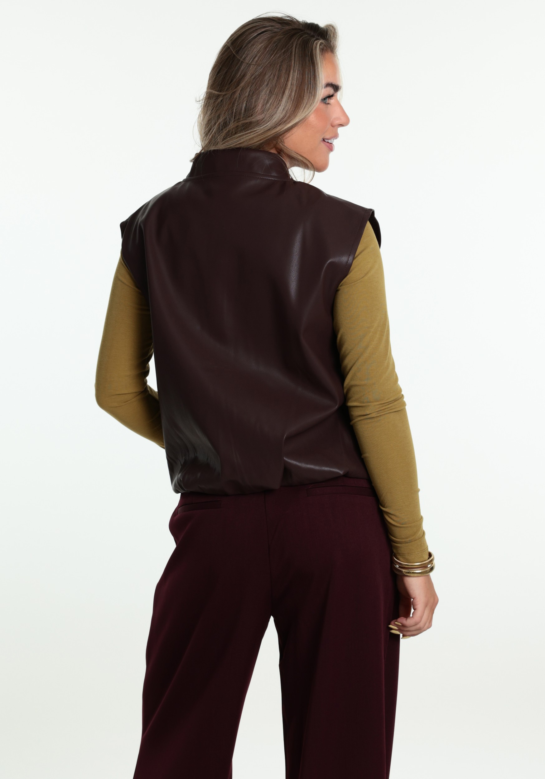 Ydence Gilet Inez FS2655 Donker Paars