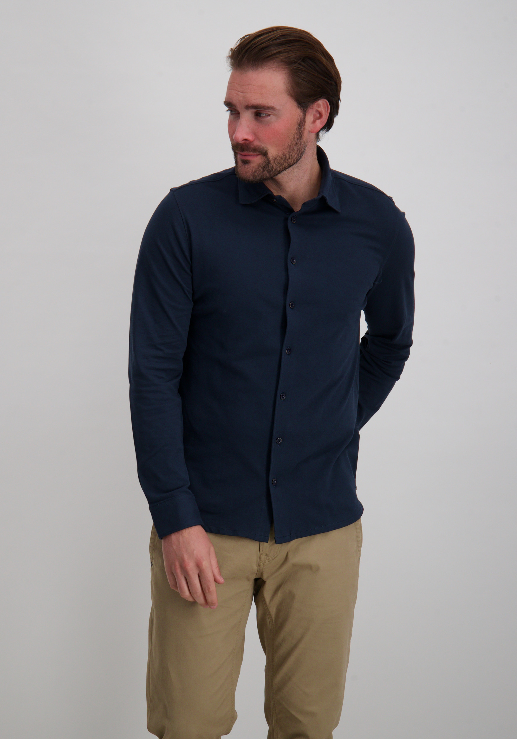 No Excess Overhemd N4186 Donker blauw