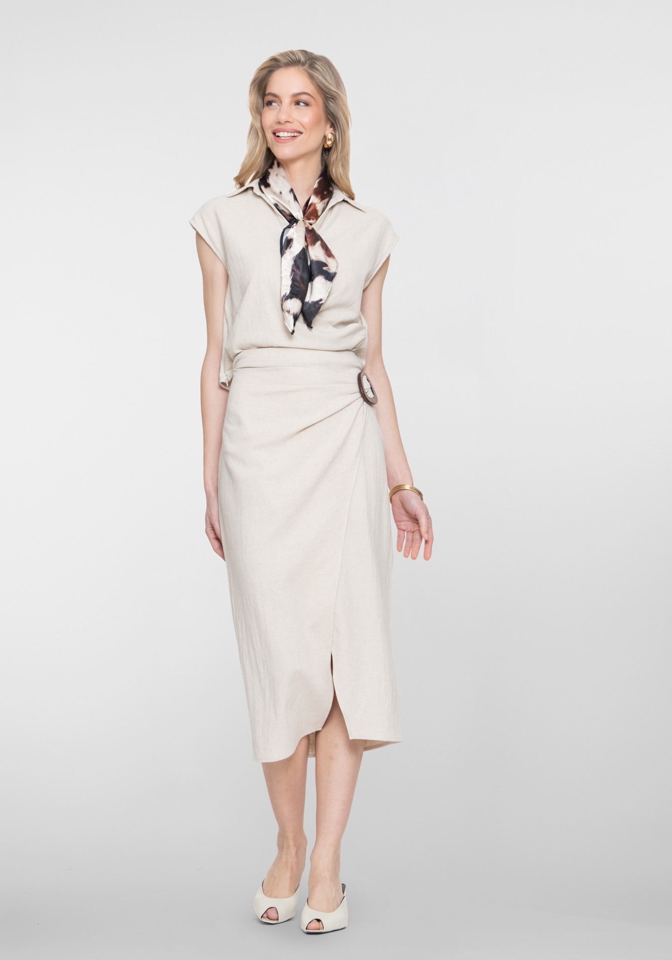 Geisha Lange rok 66300-10 Wolwit-ecru