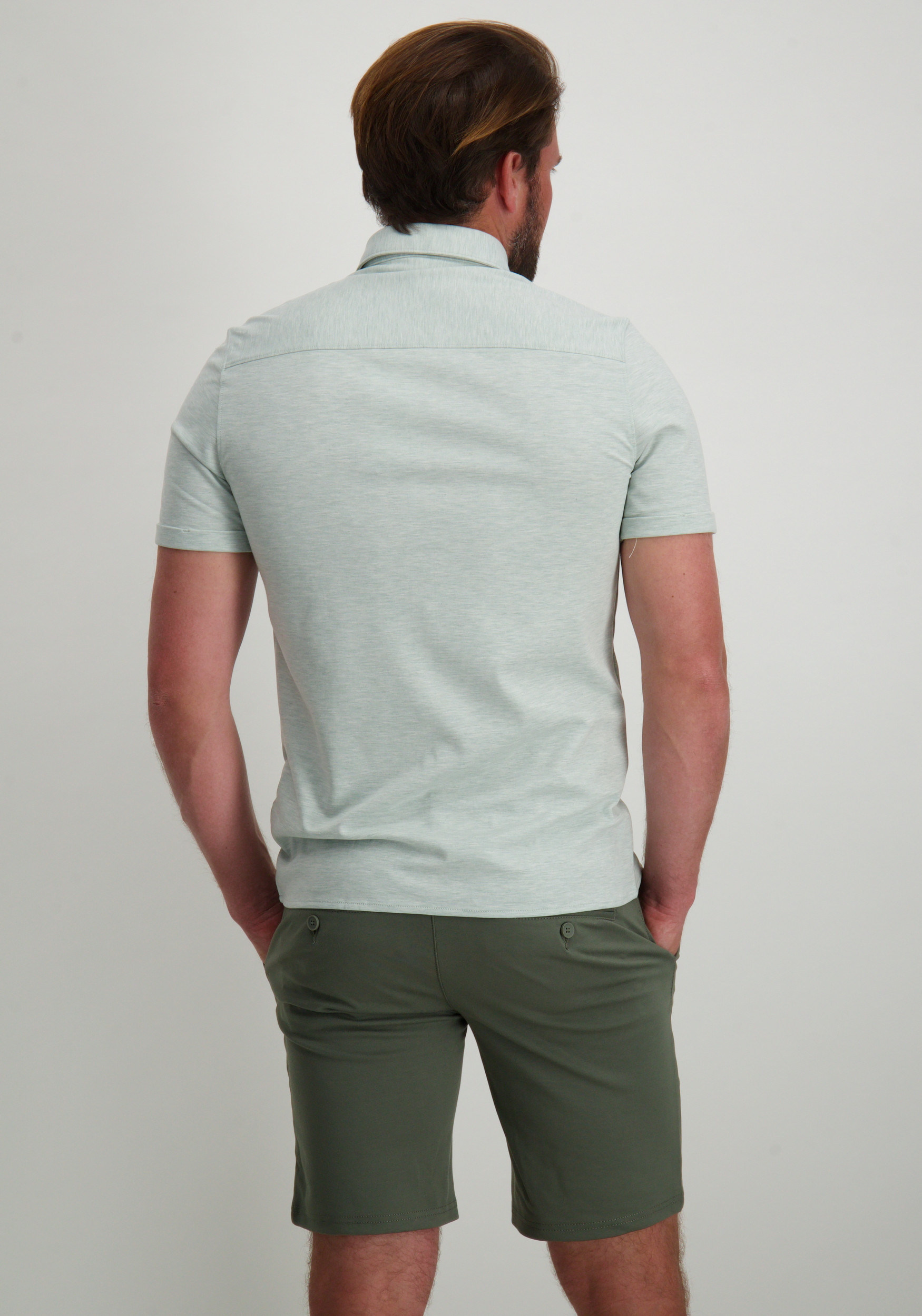 No Excess Overhemd korte mouw 27420381 Licht groen