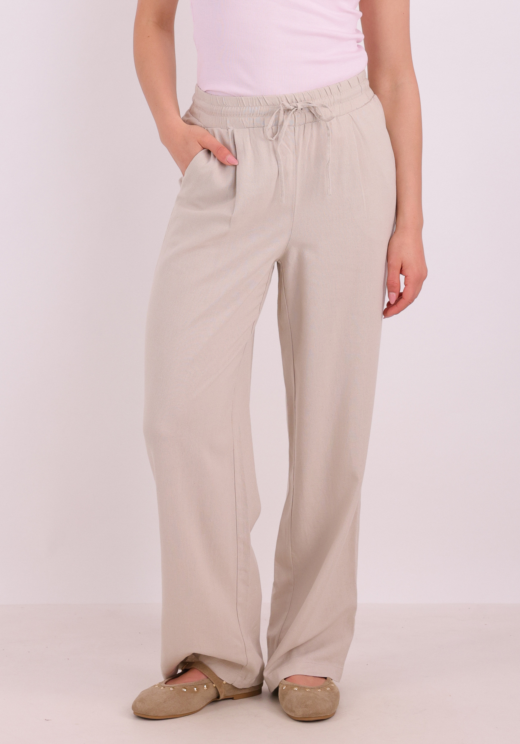 VERO MODA Broek Jesmilo 10287363 Zand