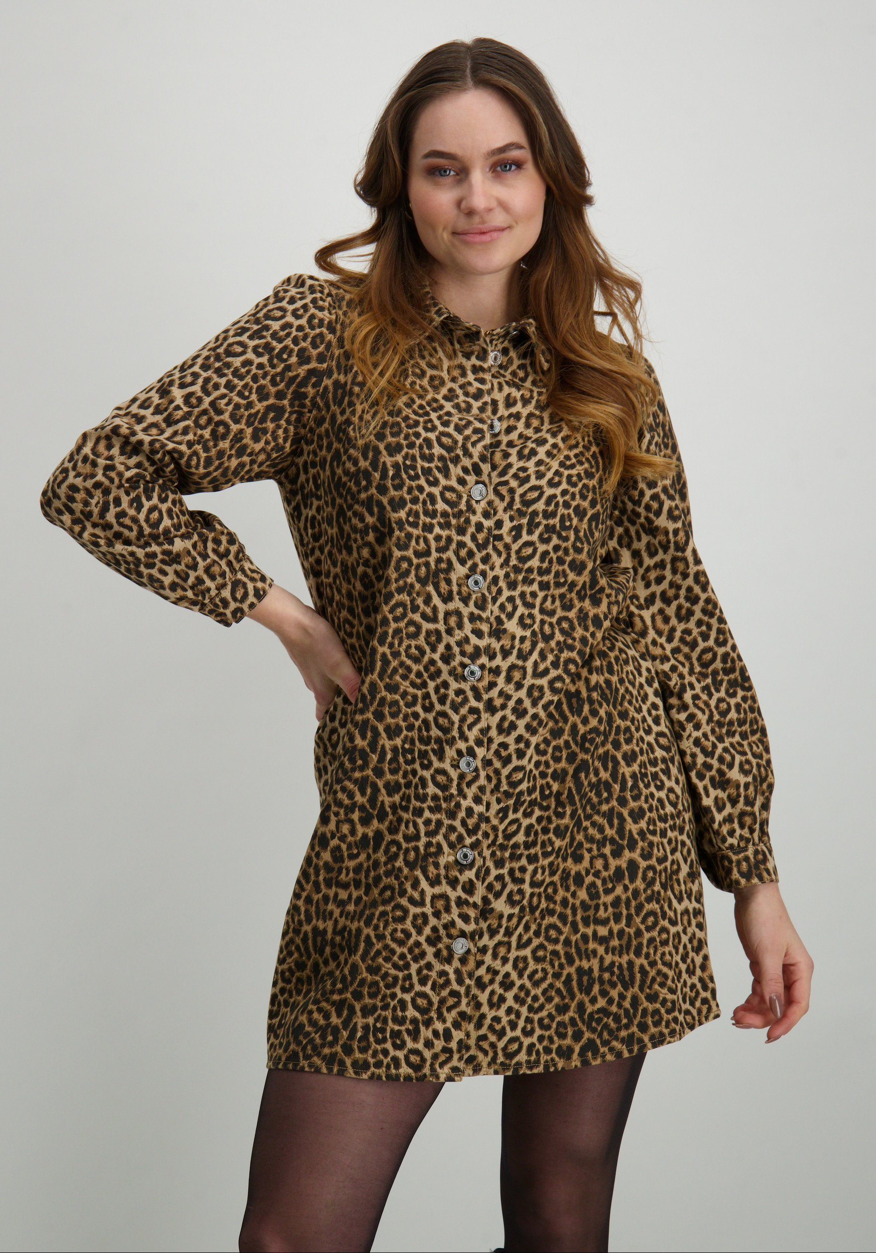 Vero moda Jurk Lucie 10328554 Bruin