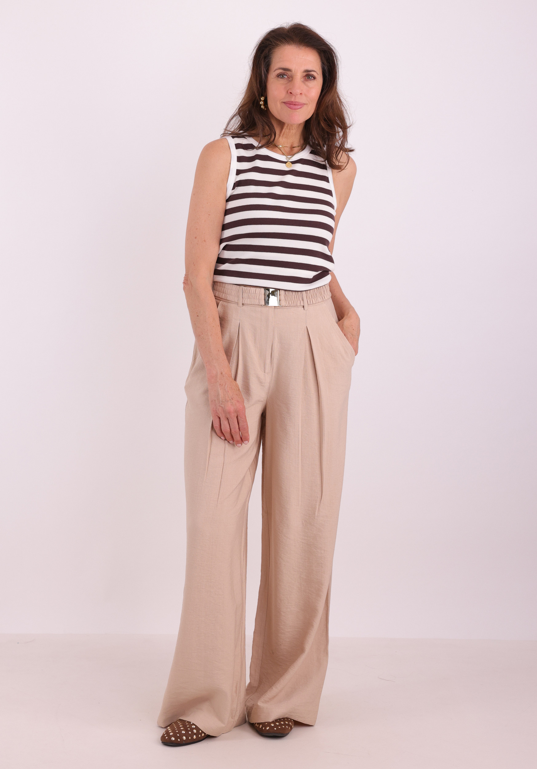Aaiko BV Broek LOTTY FRINGED RAY 56 Zand