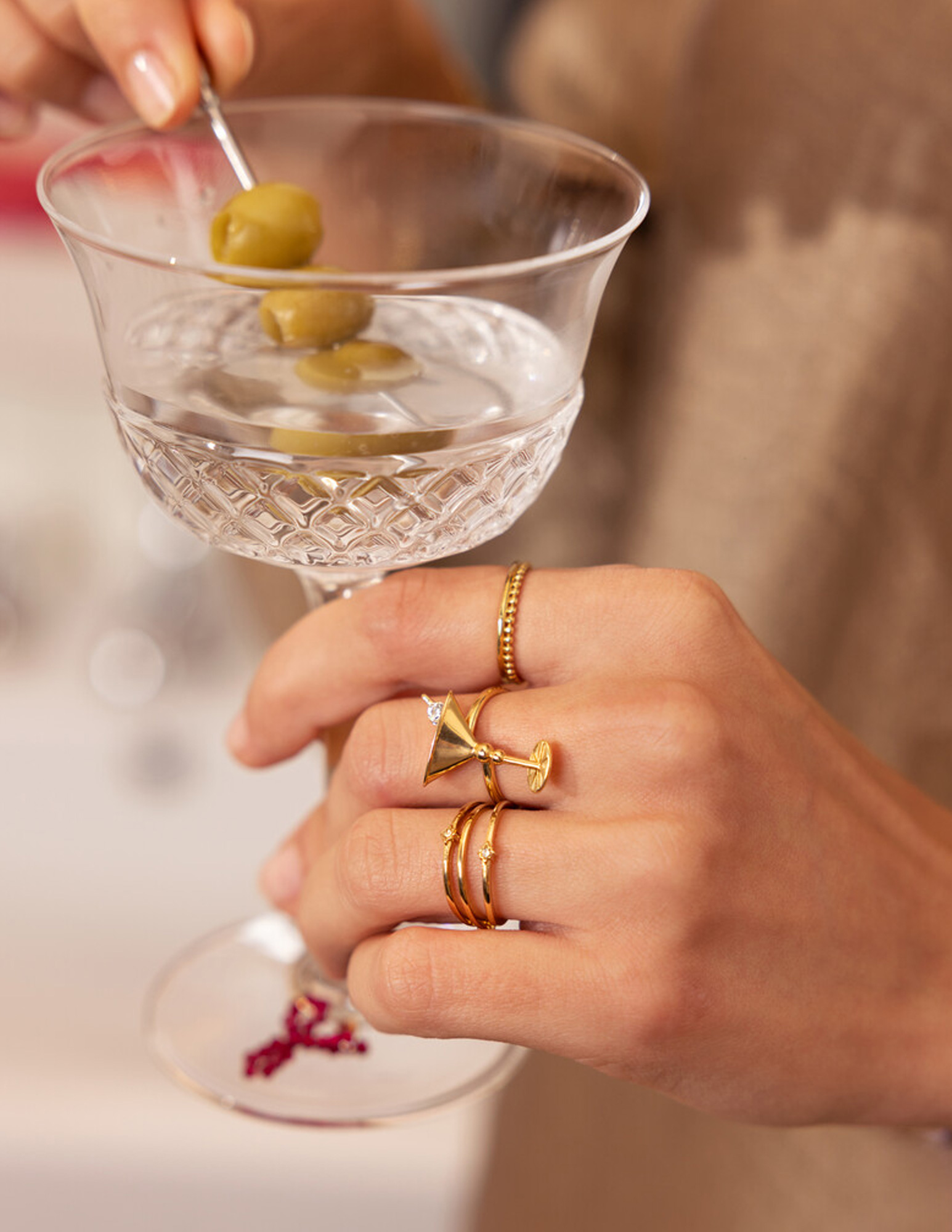 My Jewellery Starry ring cocktail MJ11973 Goud