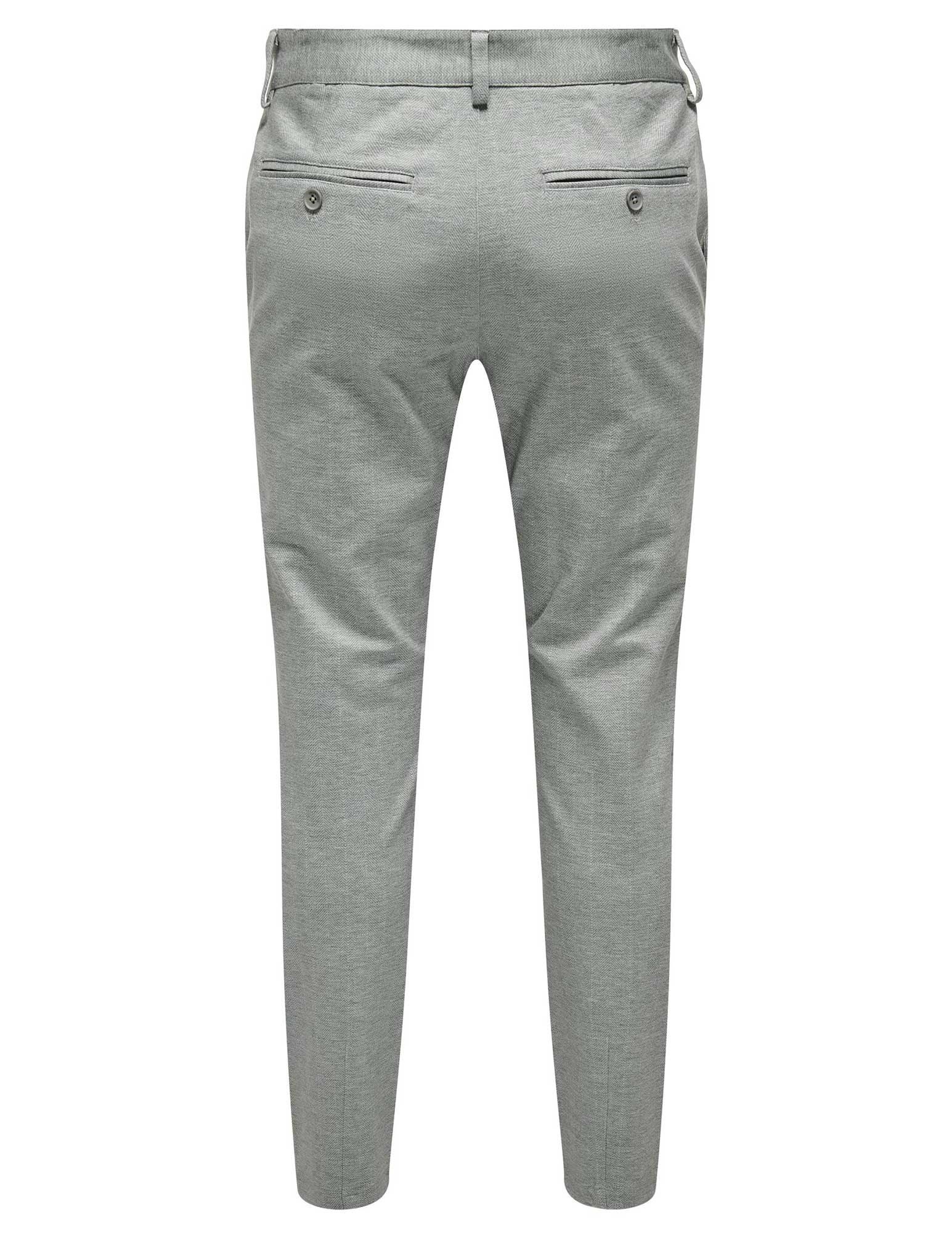 ONLY & SONS Mark pants herringbone 22026836 Grijs