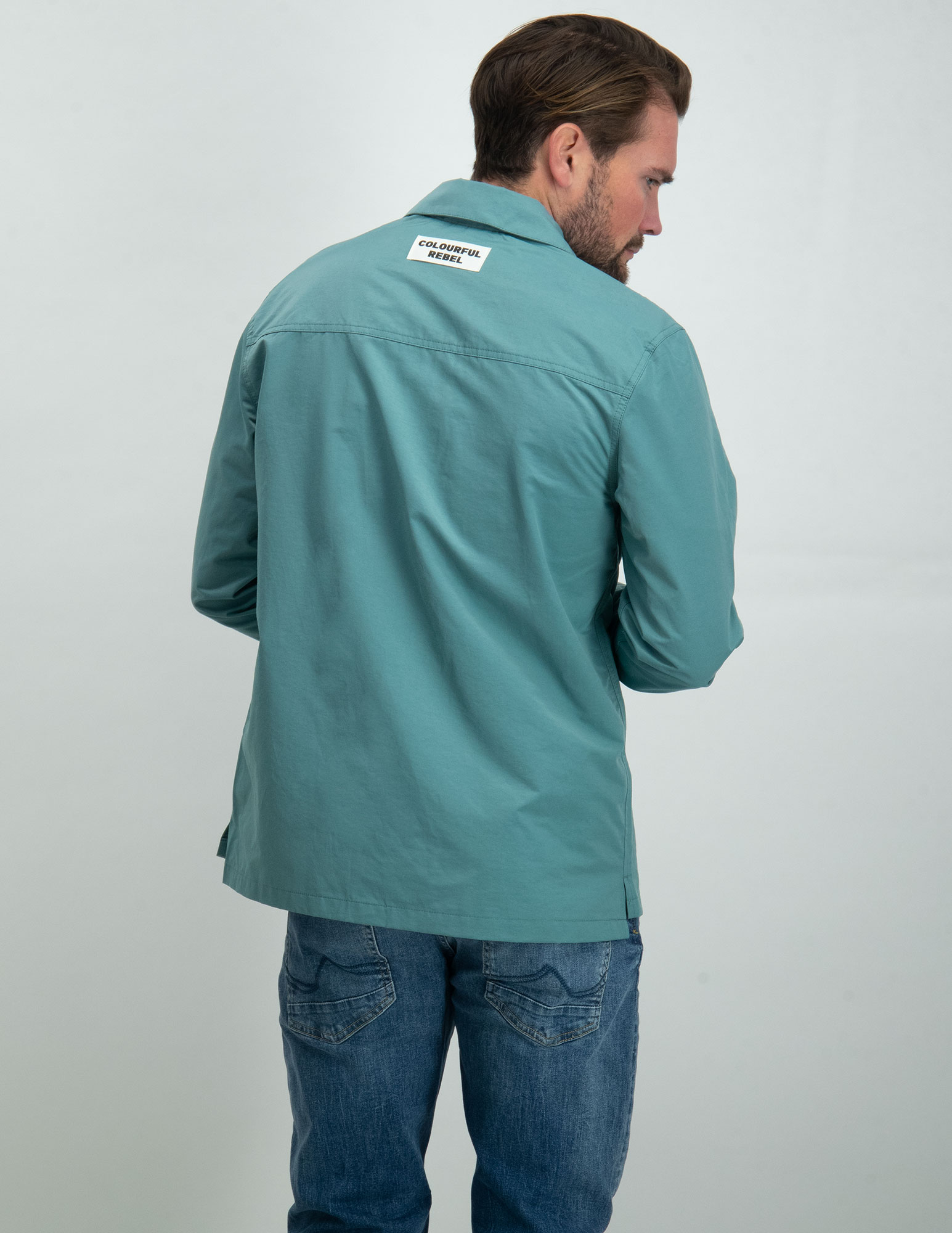 Colourful Rebel Overhemd Luca MB114324 Licht blauw