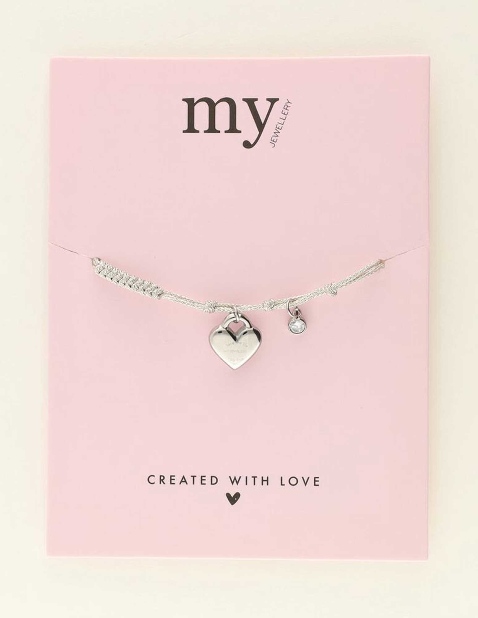 My Jewellery Armband met hart MJ09415 Zilver