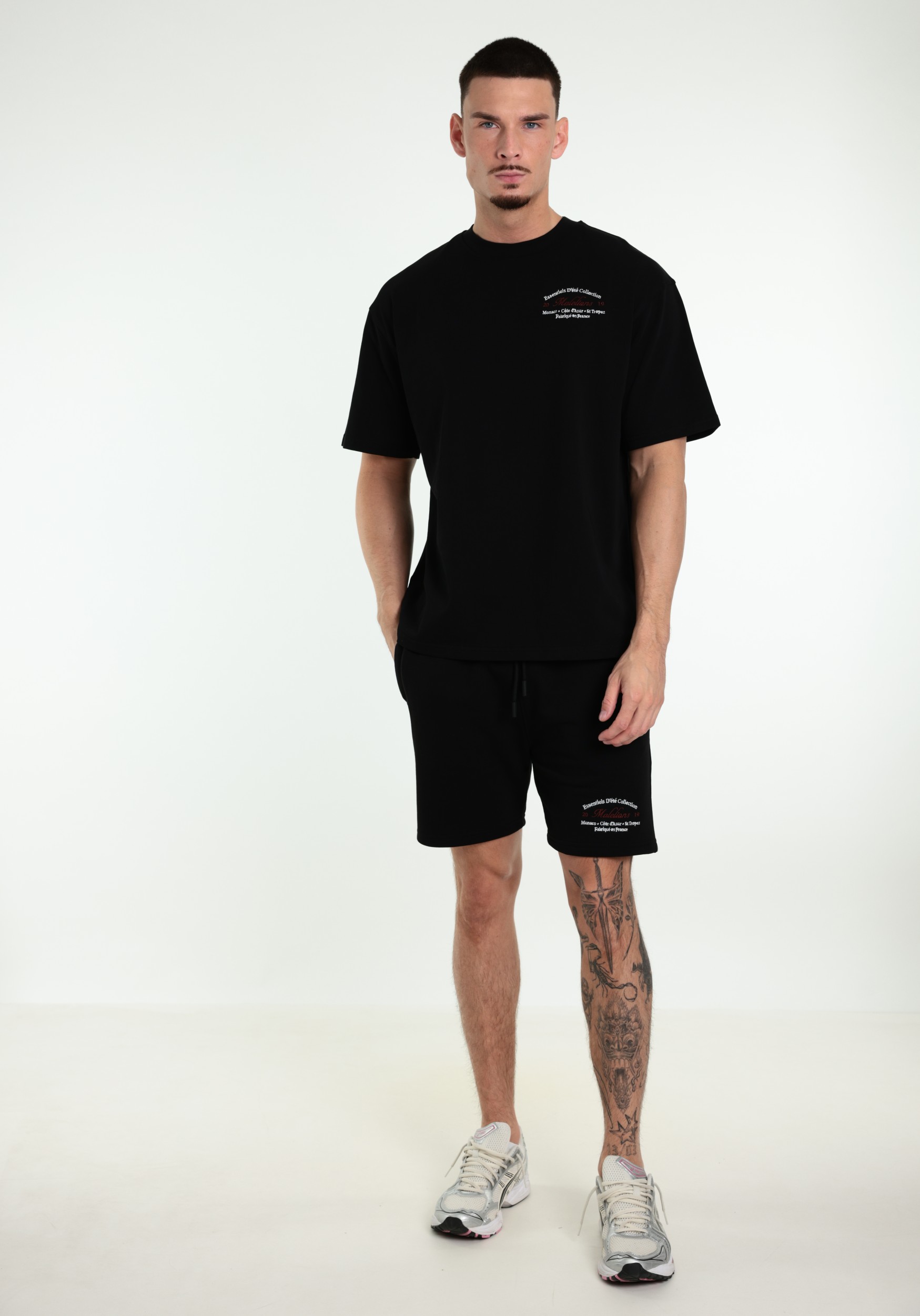 Malelions T-shirt Marina MMA40026075 Zwart