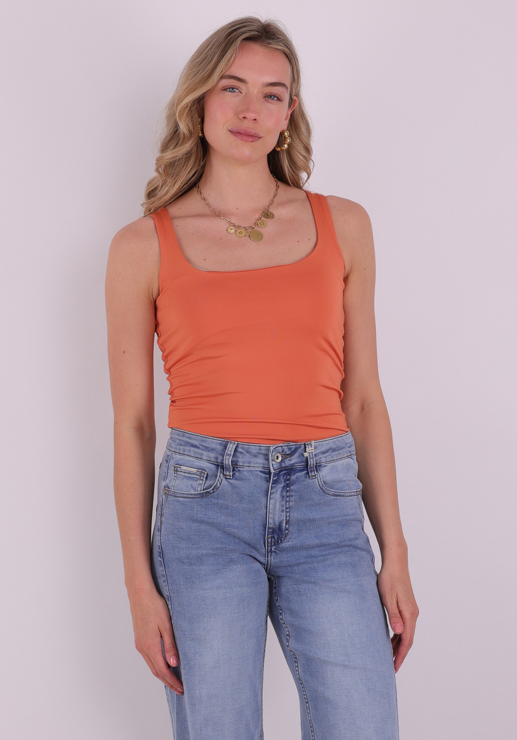 Vero moda Top Million reversible 10305800 Oranje