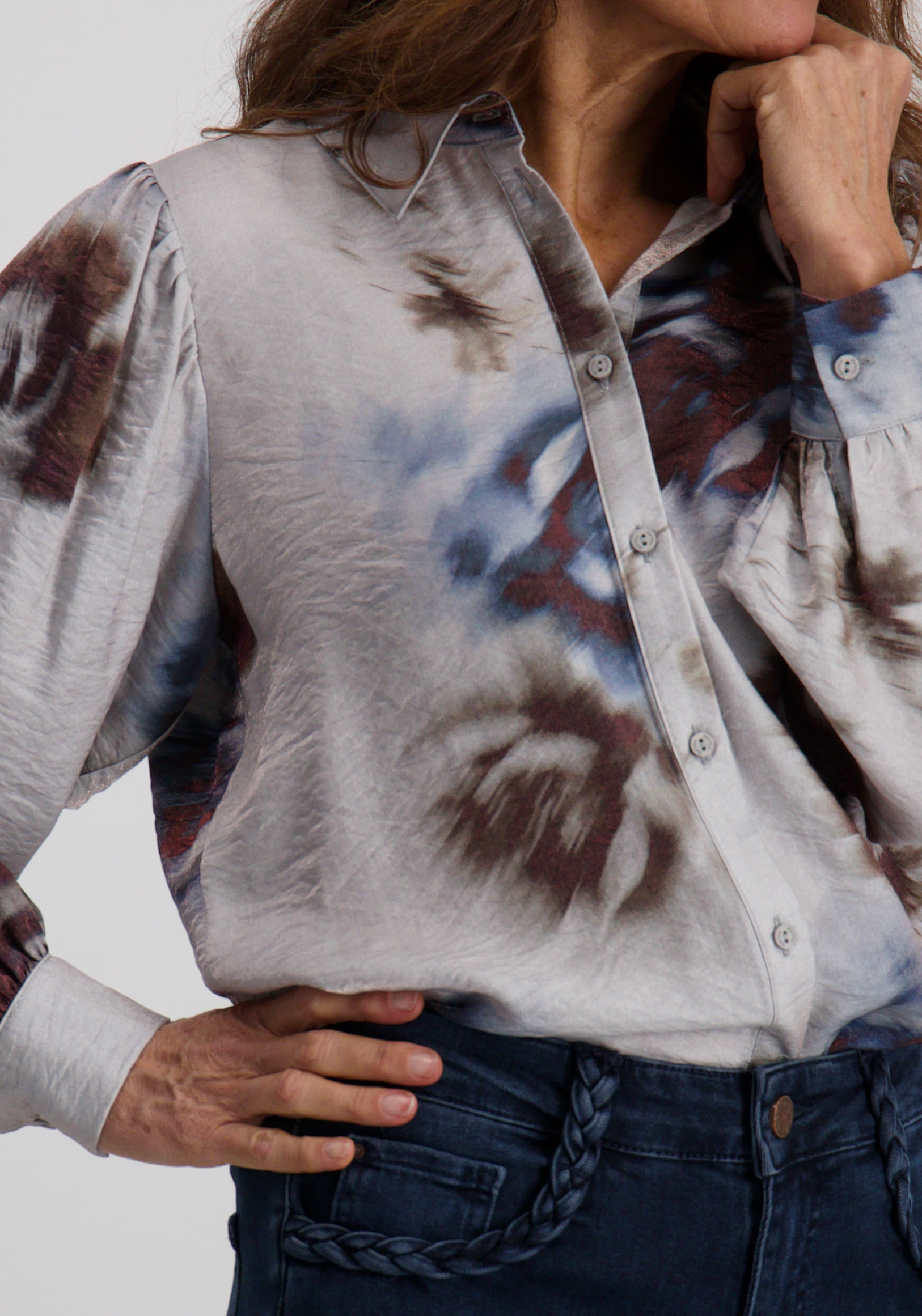 Geisha Blouse 53936-20 Grijs