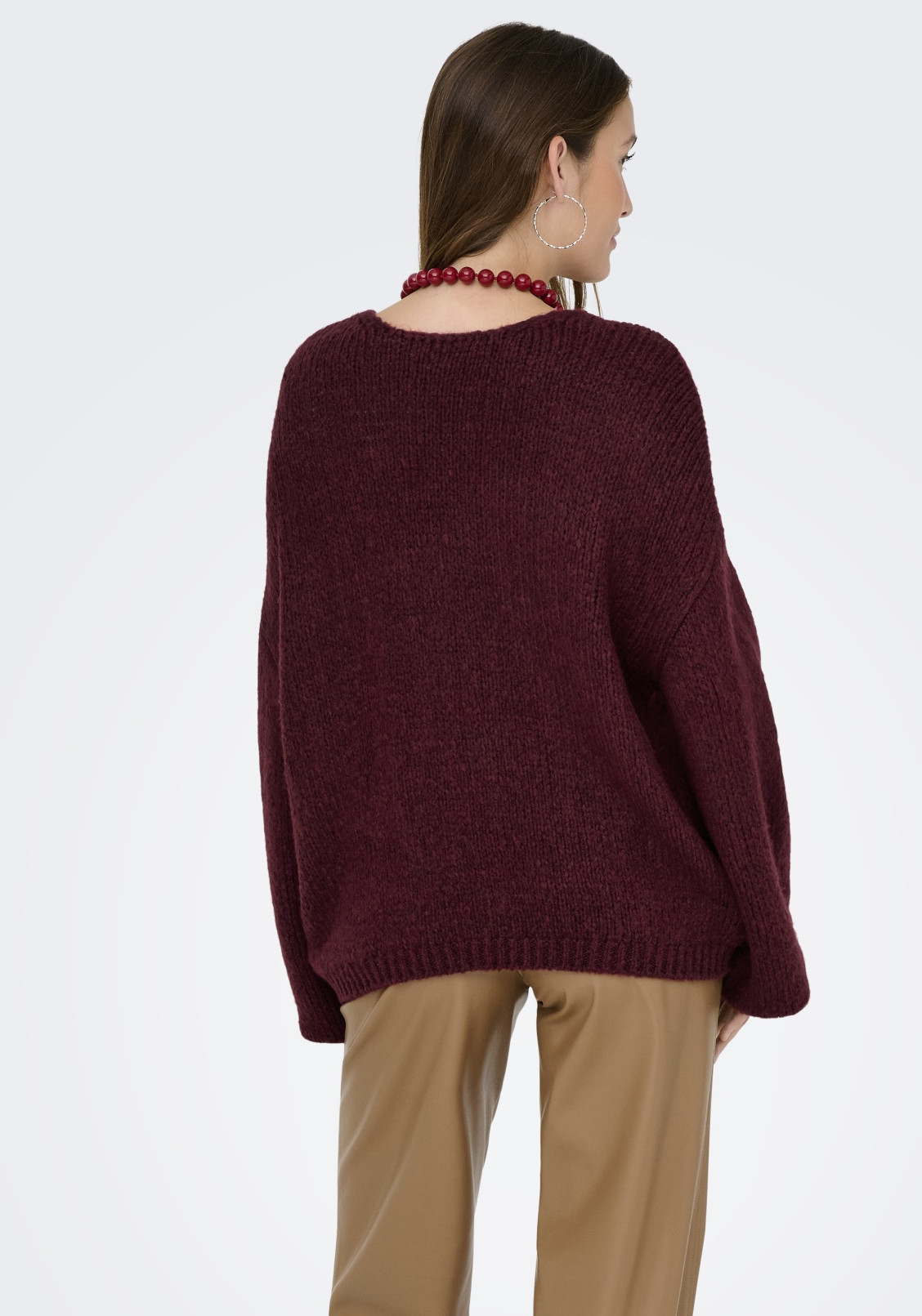 JDY Trui Dinea reversible 15334709 Bordeaux