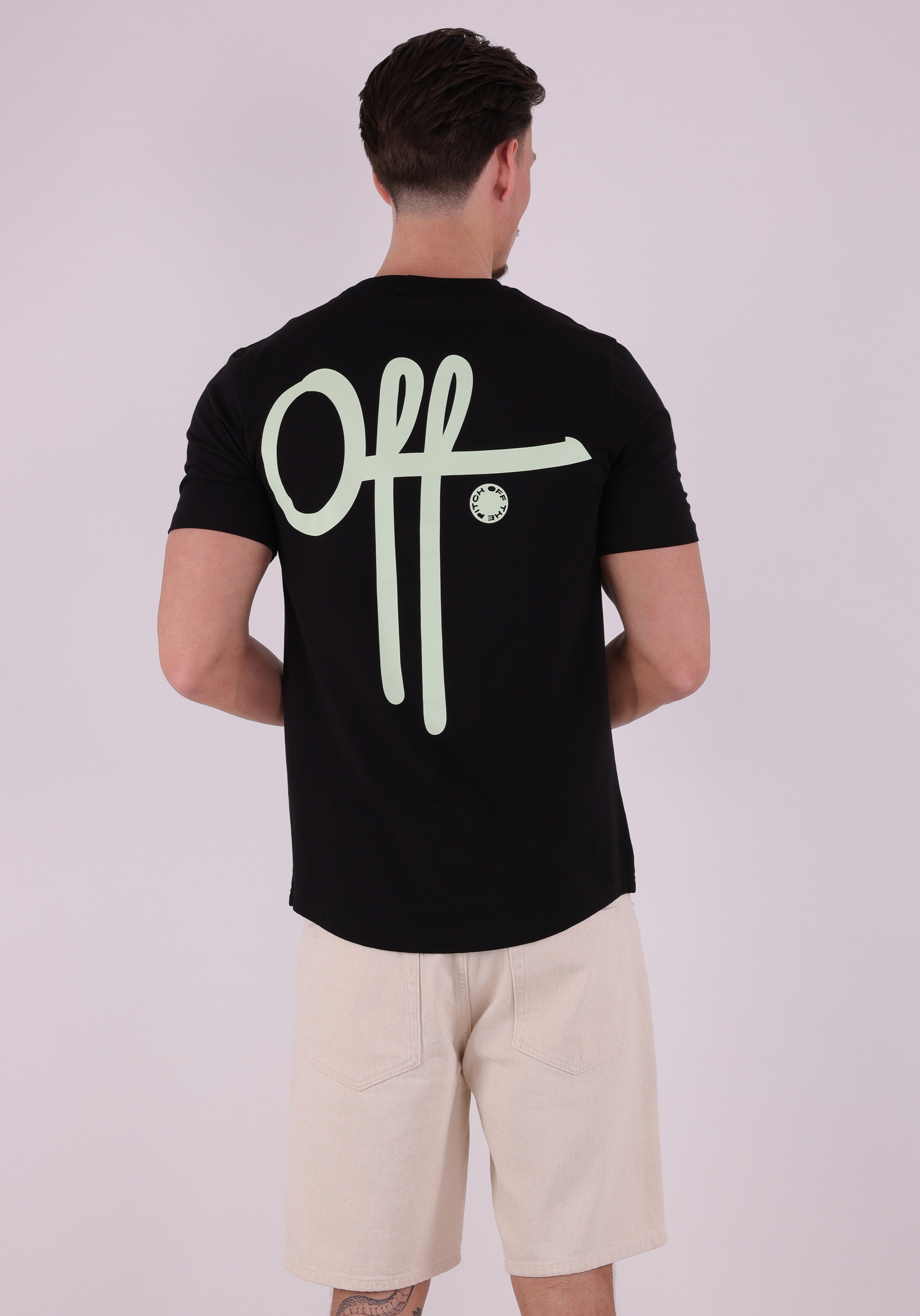 Off The Pitch T-shirt Full Stop OTP261203 Zwart