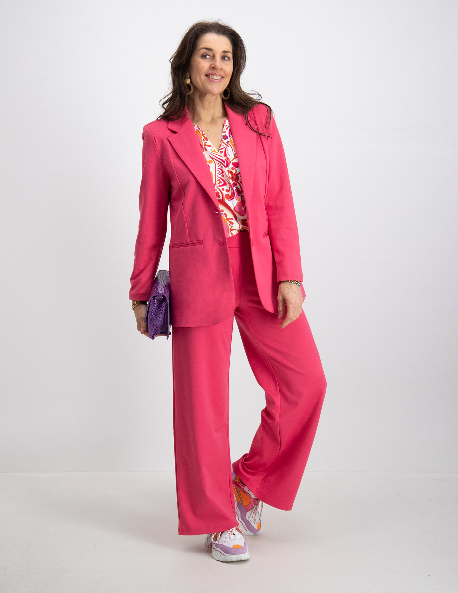 Ichi Oversized blazer Kate 20118123 Roze