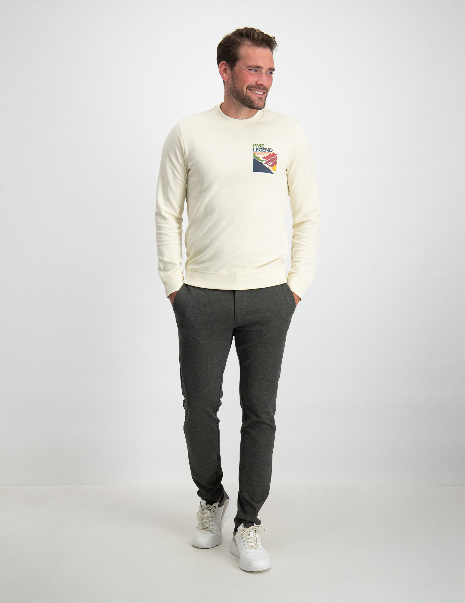 ONLY & SONS Mark pants herringbone 22022911 Leger Groen