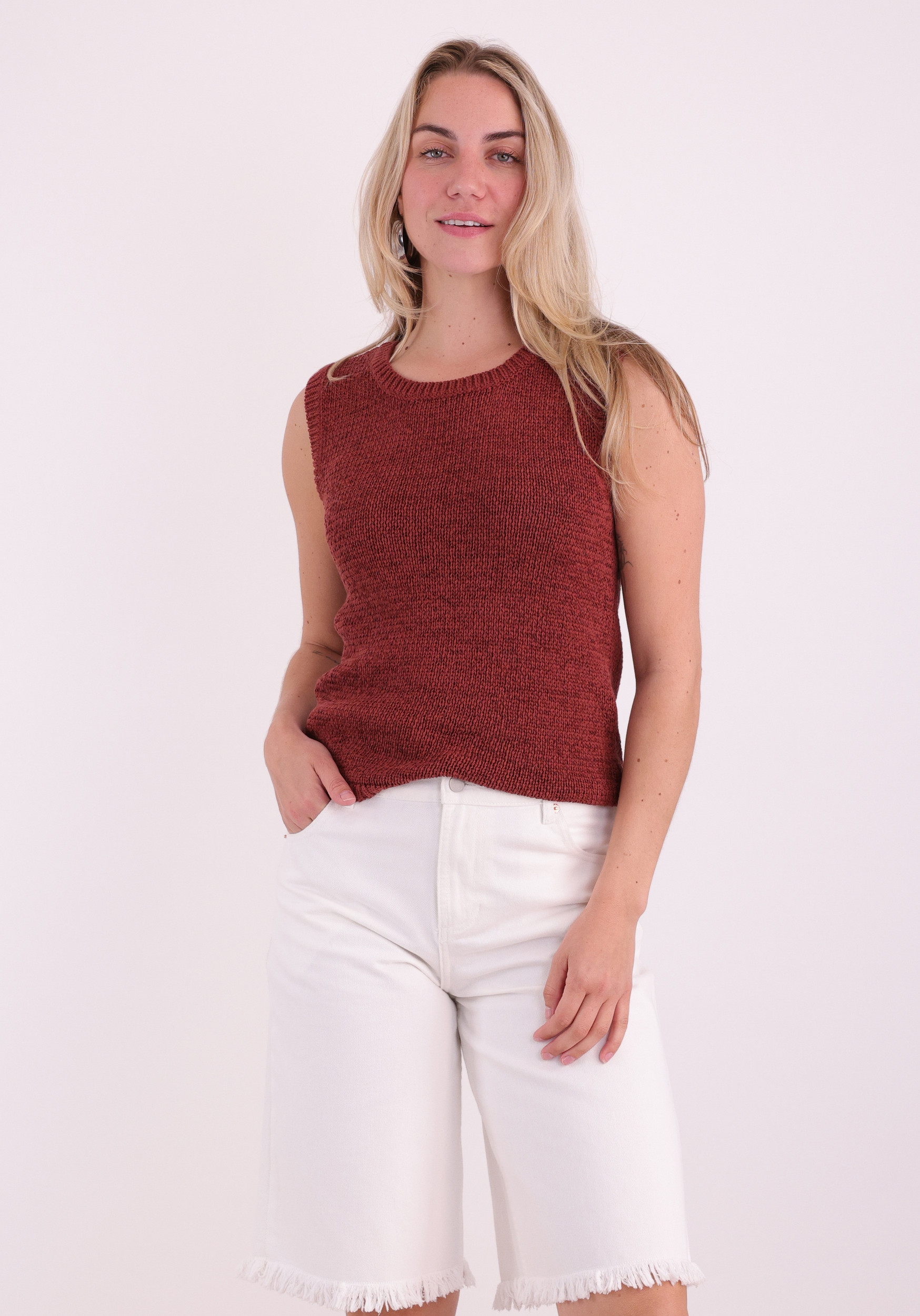 Kaffe Clothing Top Silivia 10511514 Steenrood