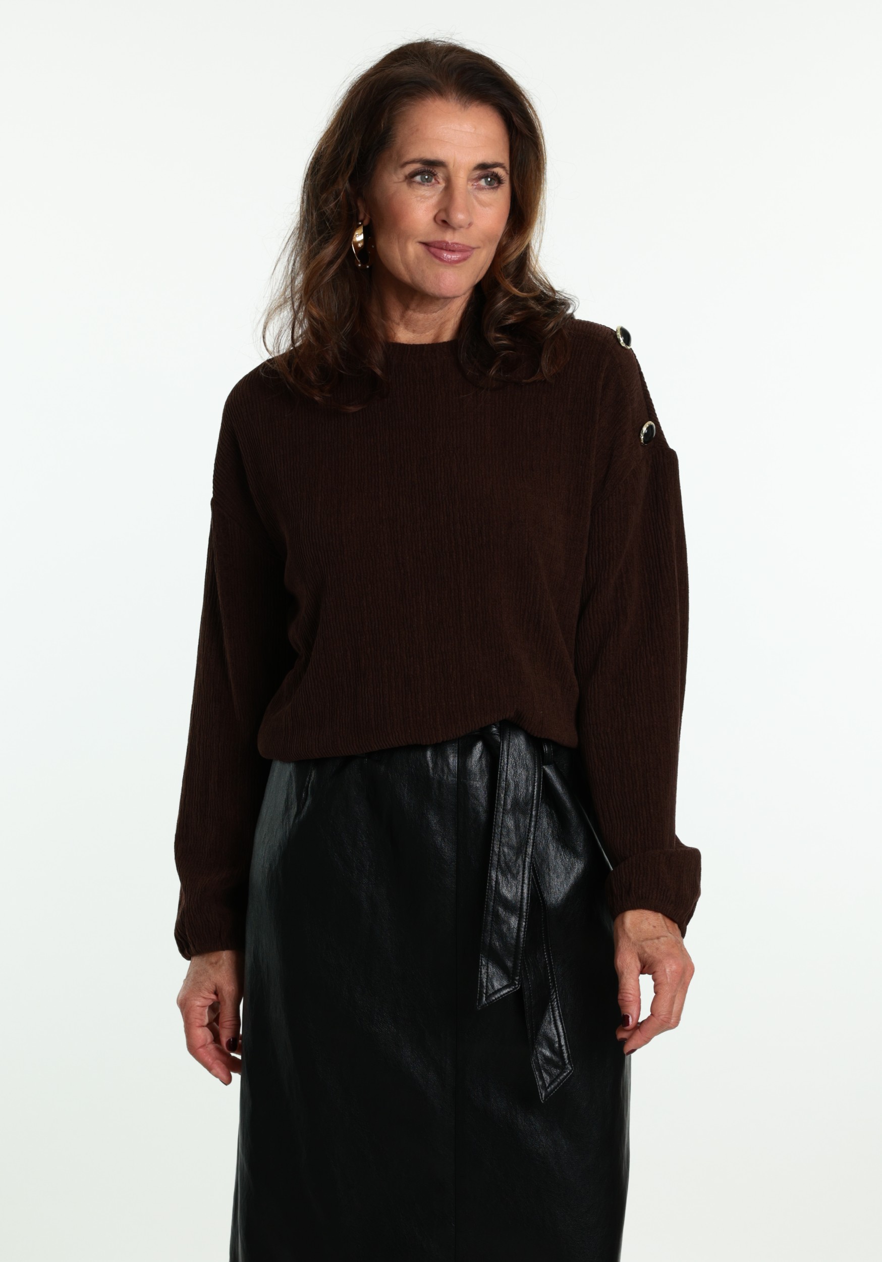 Tramontana Sweater Dropped C49-21-601 Bruin
