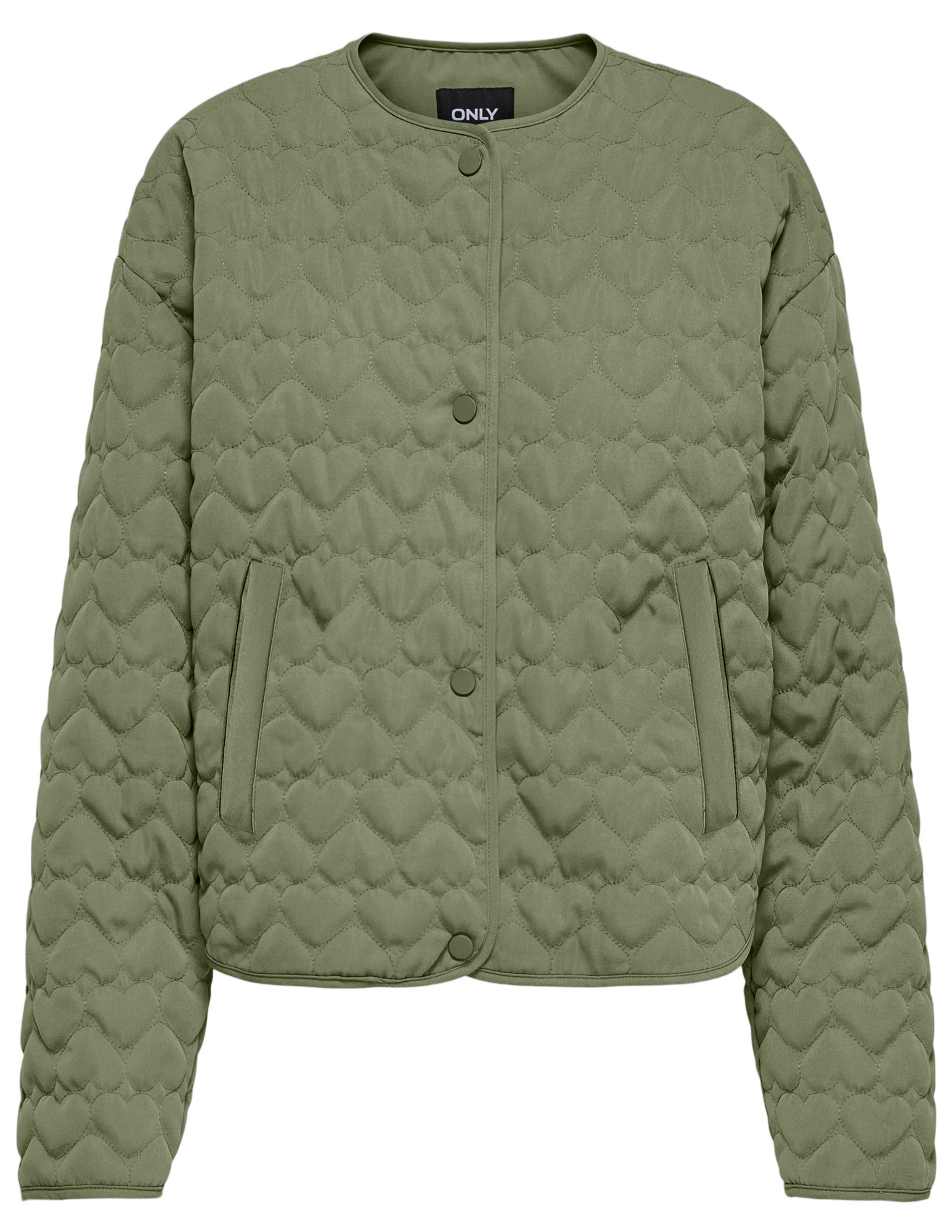 Only Jacket heart quilted 15366265 Midden groen