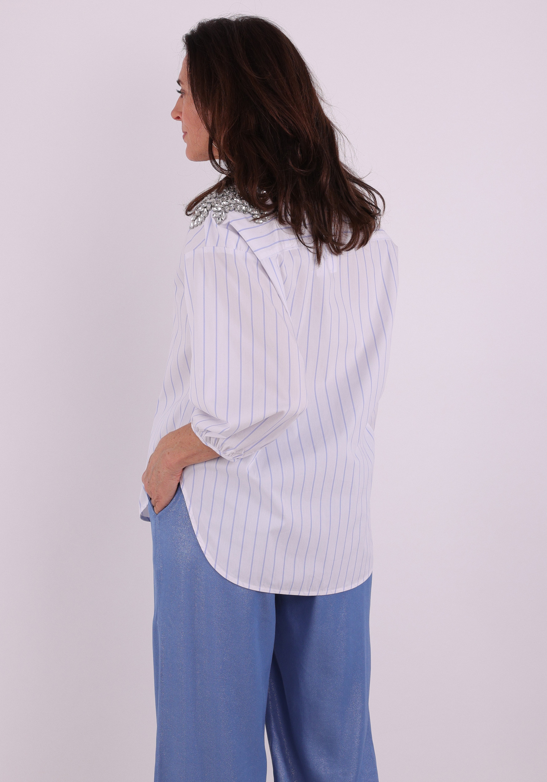 Jansen Amsterdam Blouse PARISA SS26 Licht blauw