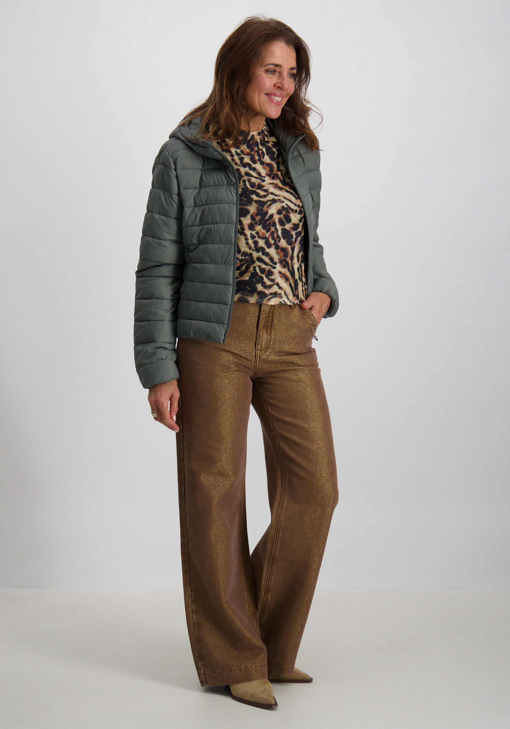 Only Gewatteerde jas Tahia 15352020 Leger Groen