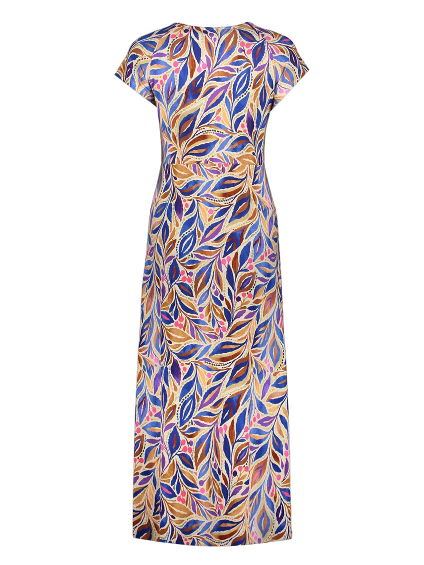 Geisha Lange jurk all-over print 67423-60 JANE Kobalt