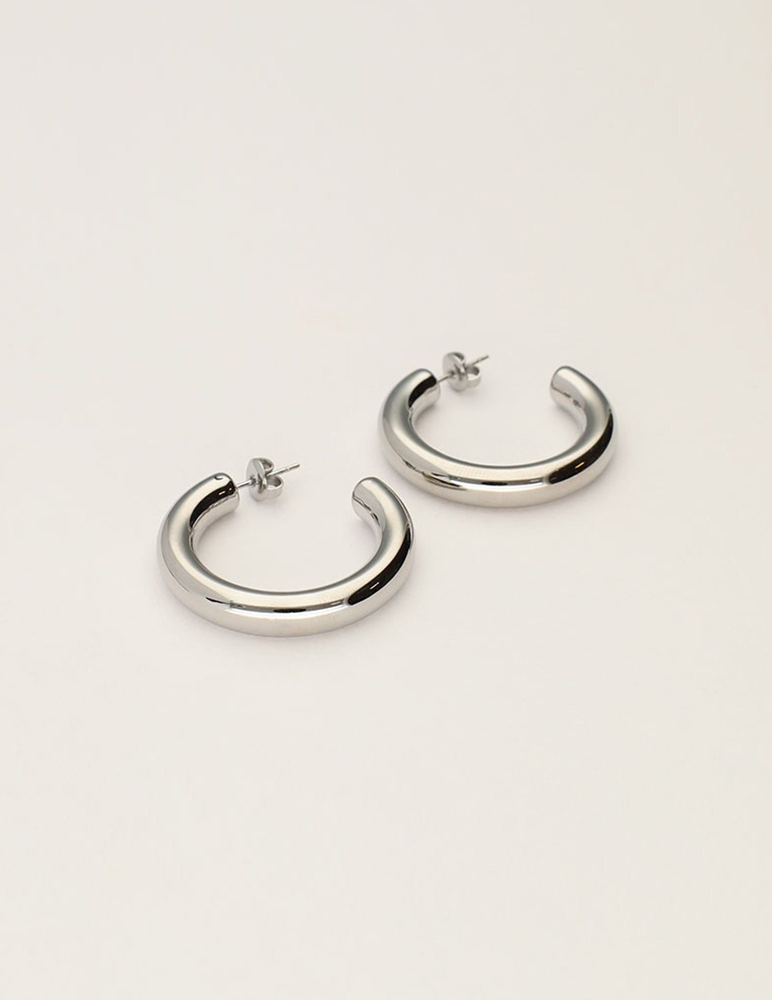 My Jewellery Bold statement oorringen medium MJ12770 Zilver