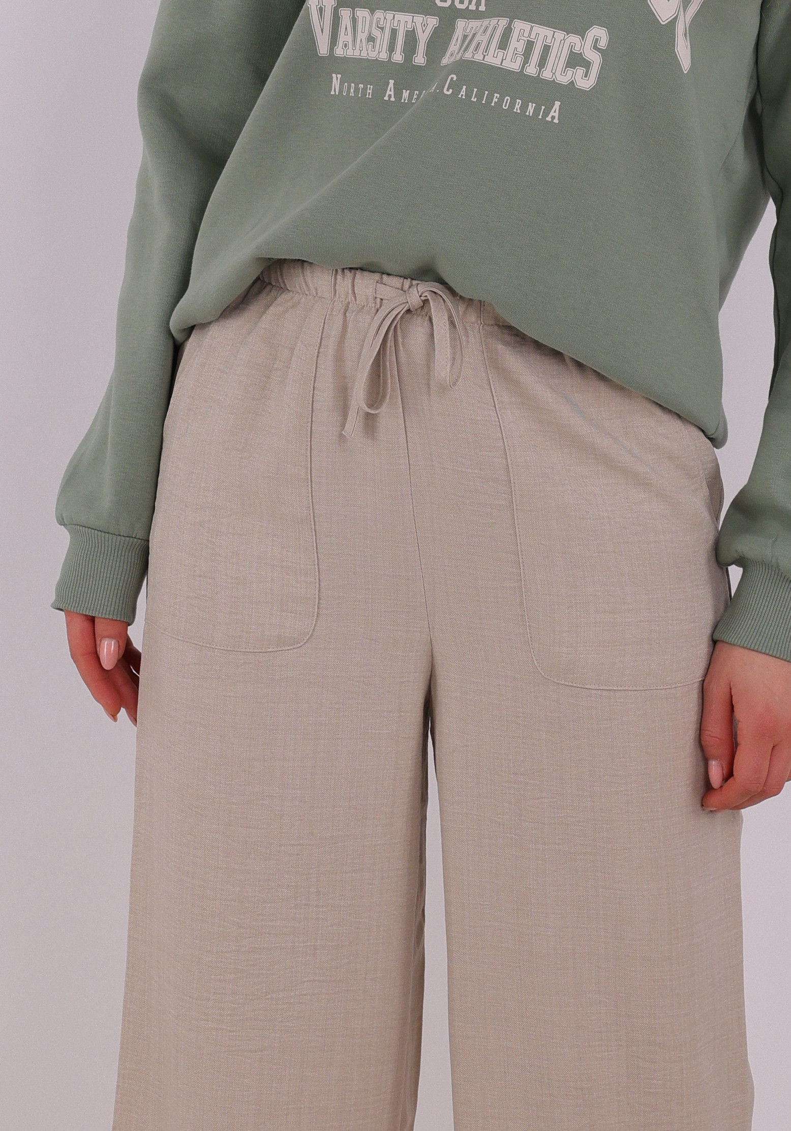 Vero moda Broek Melaney 10316385 Zand