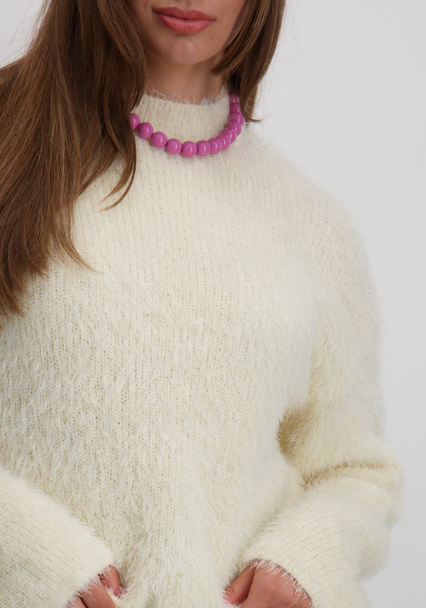 Only Trui Lulu 15350651 Wolwit-ecru