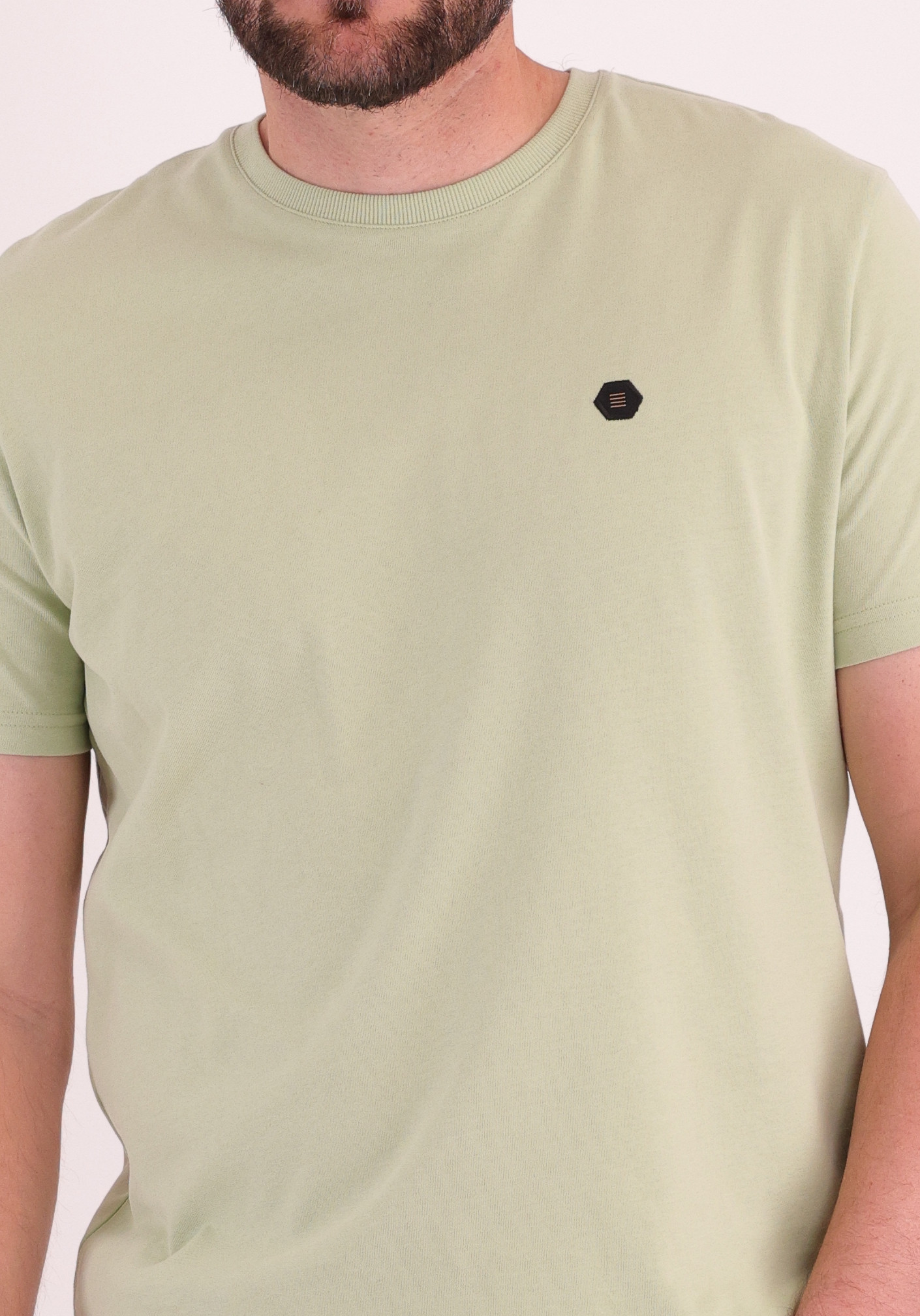 No Excess T-shirt Peached 31360275SN Midden groen