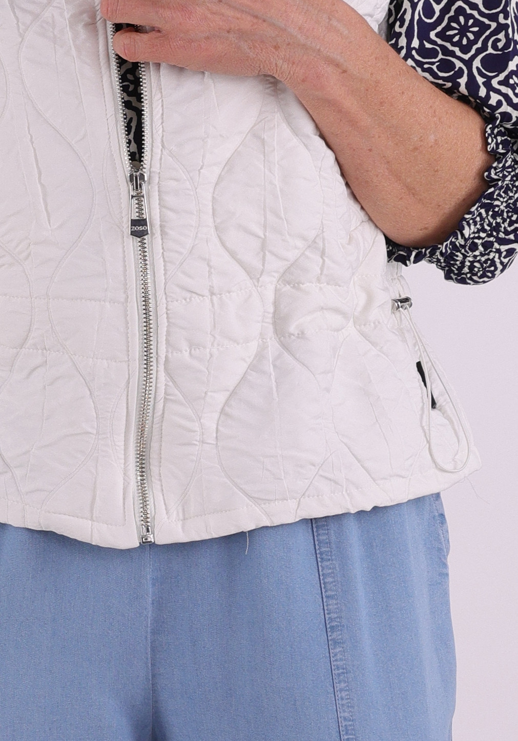 Zoso Gilet  261Miranda Wolwit-ecru