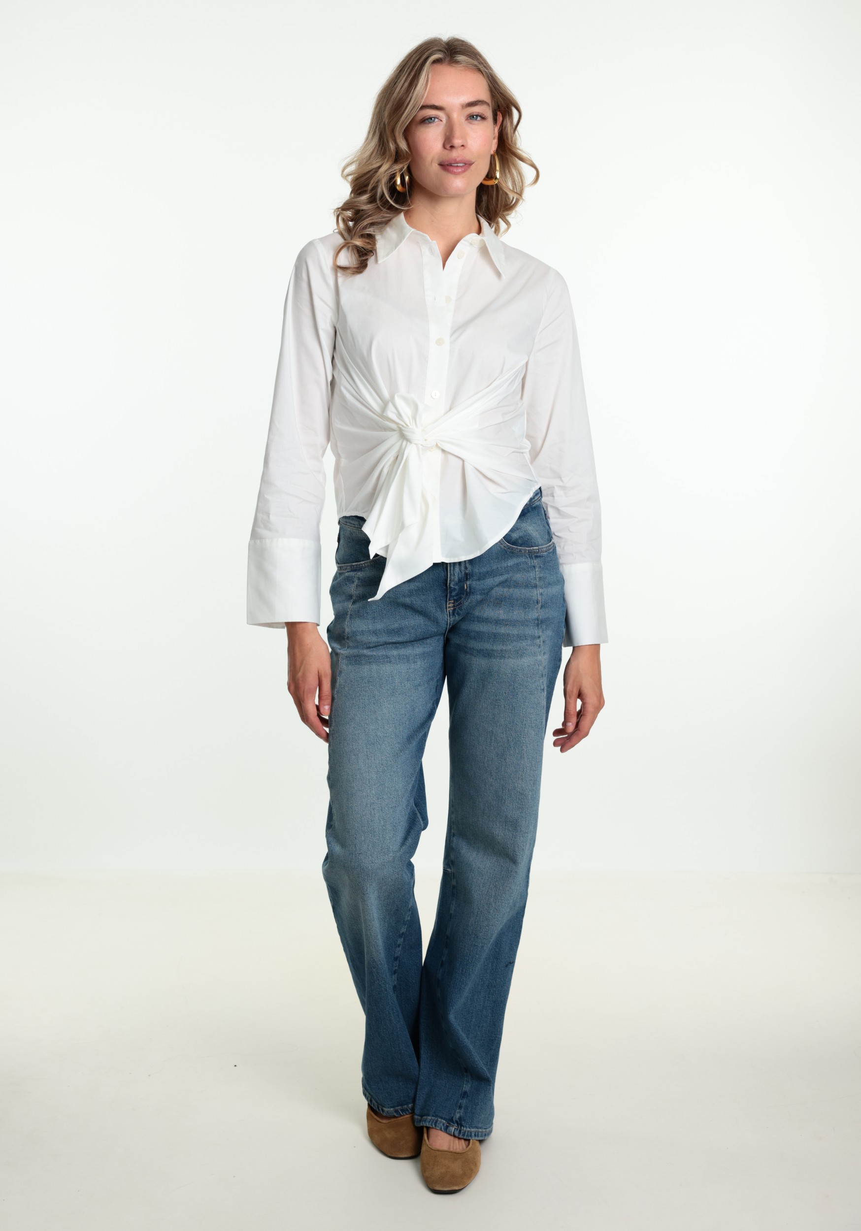 Vila Blouse Latina 14117674 Wit