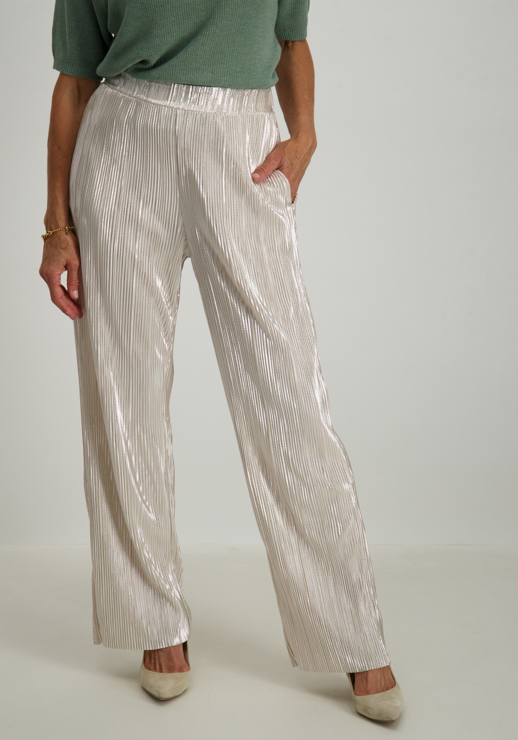 Vero moda Broek Duvi 10329787 Zilver