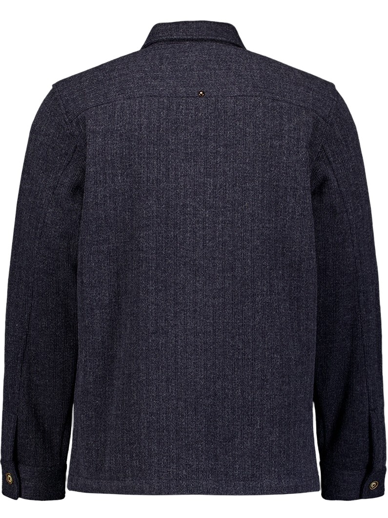 No Excess Overshirt 33510921SN Donker blauw