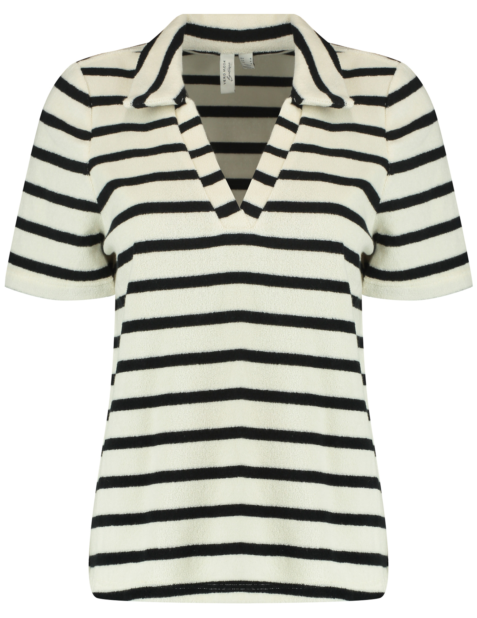 Vero moda Shirt Melli 10329982 Zwart/Wit