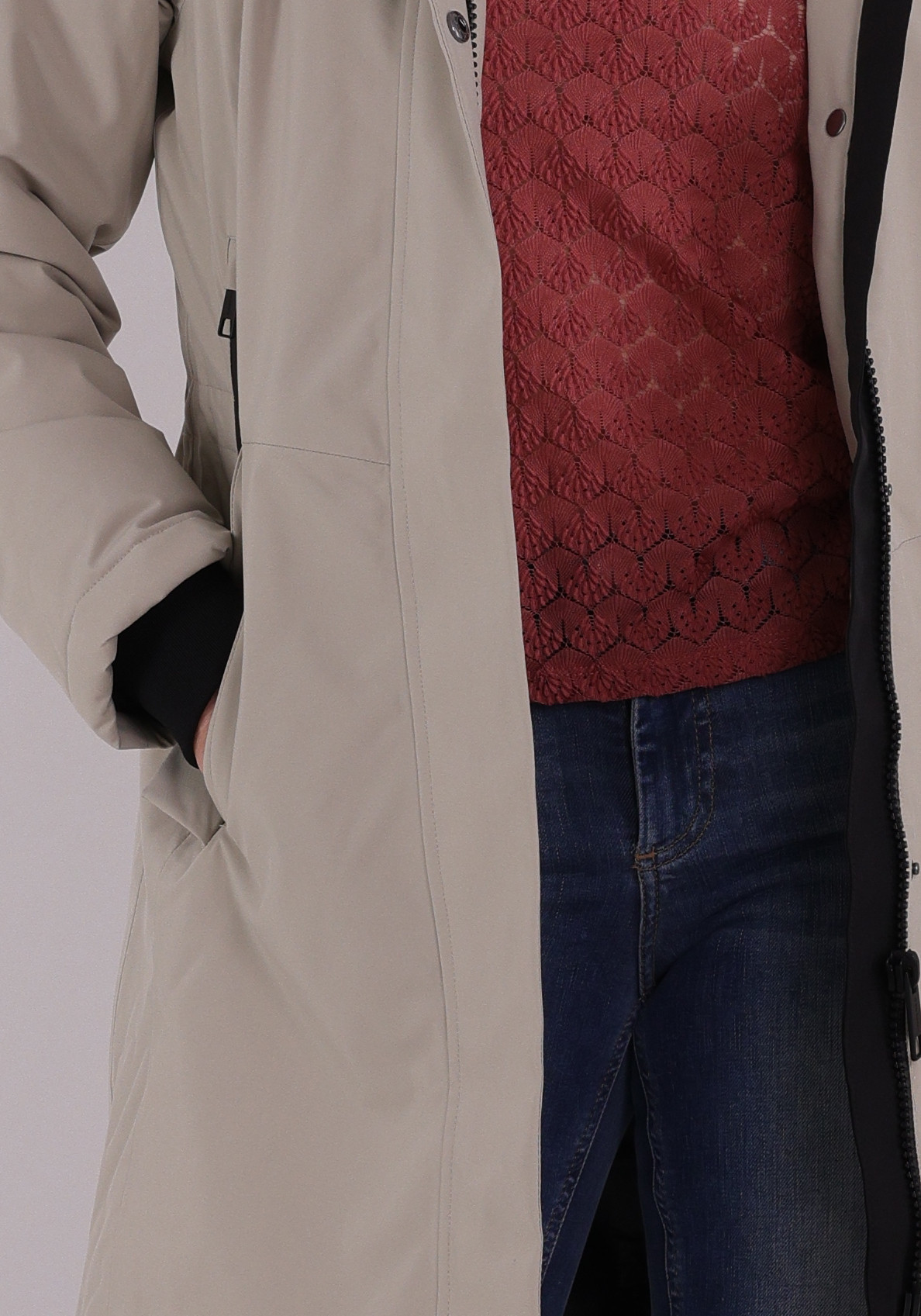 Covered - Romath Winterjas Frida L60359 Licht grijs