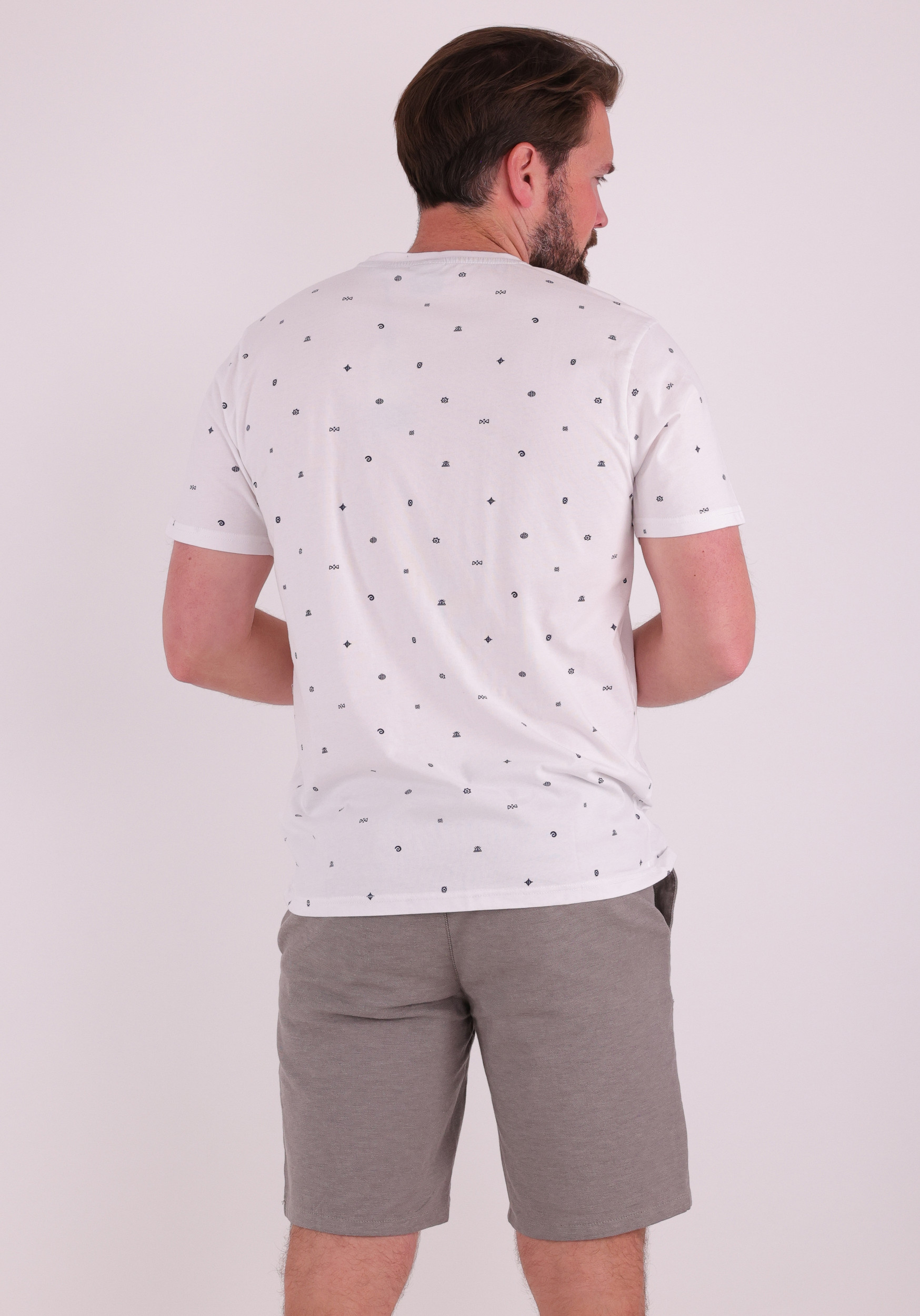 Petrol T-shirt M-1060-TSR131 Wit