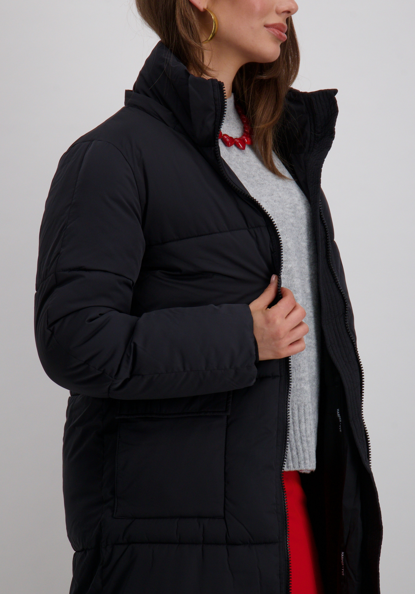 Harper & Yve Winterjas Yitty AW25N224 Zwart