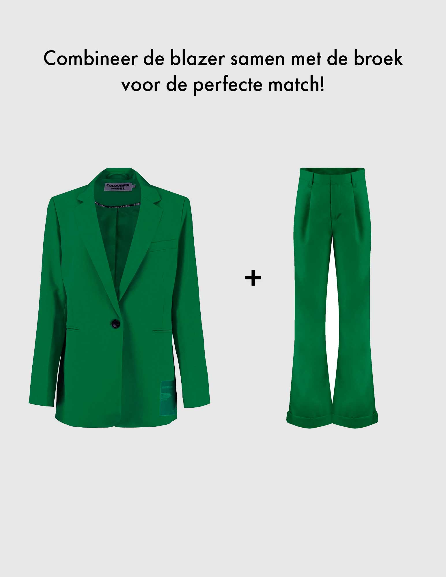 Colourful Rebel Broek Alden WP115132 Groen