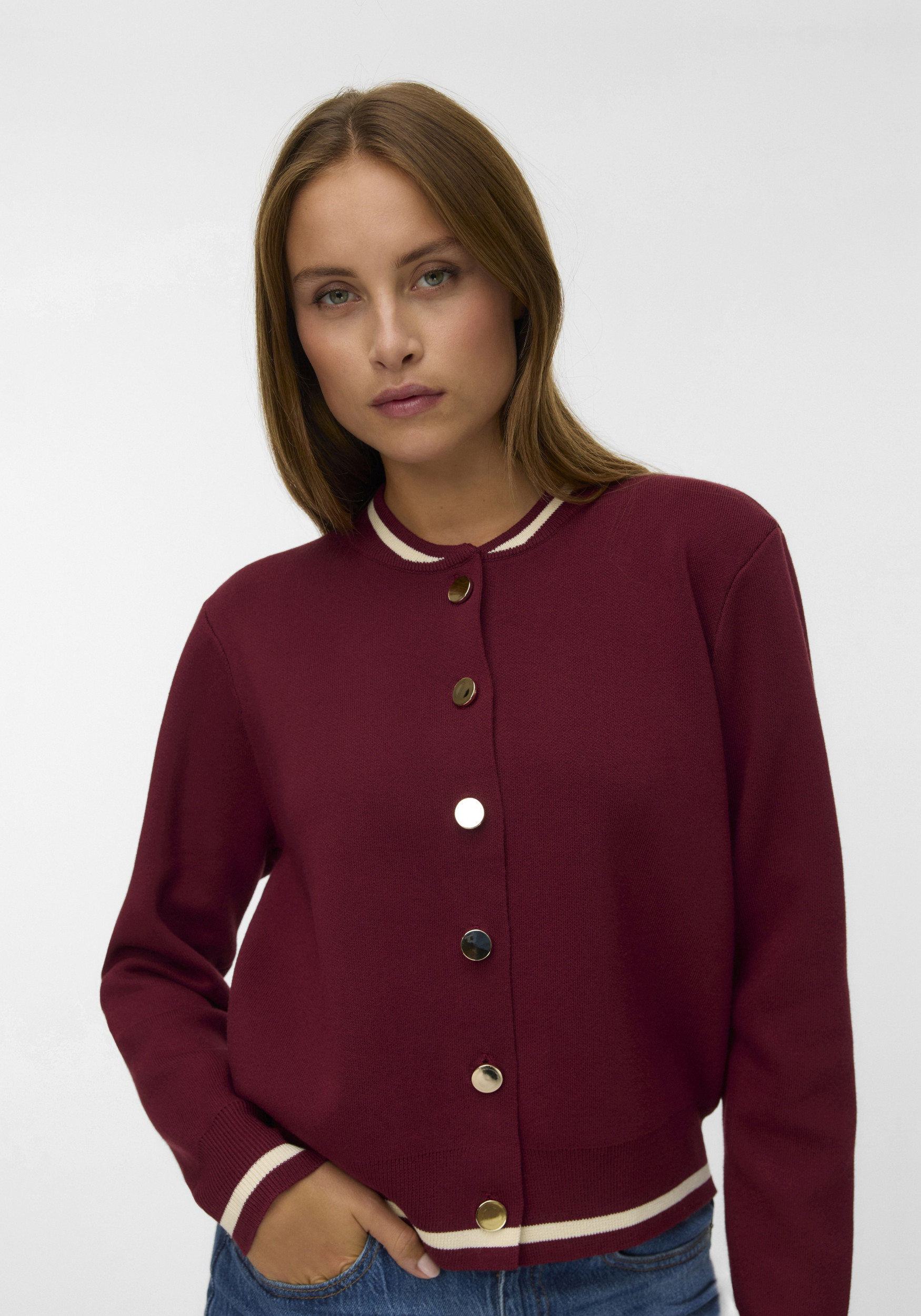 Vero moda Vest Evelijn bomber 10341071 Bordeaux