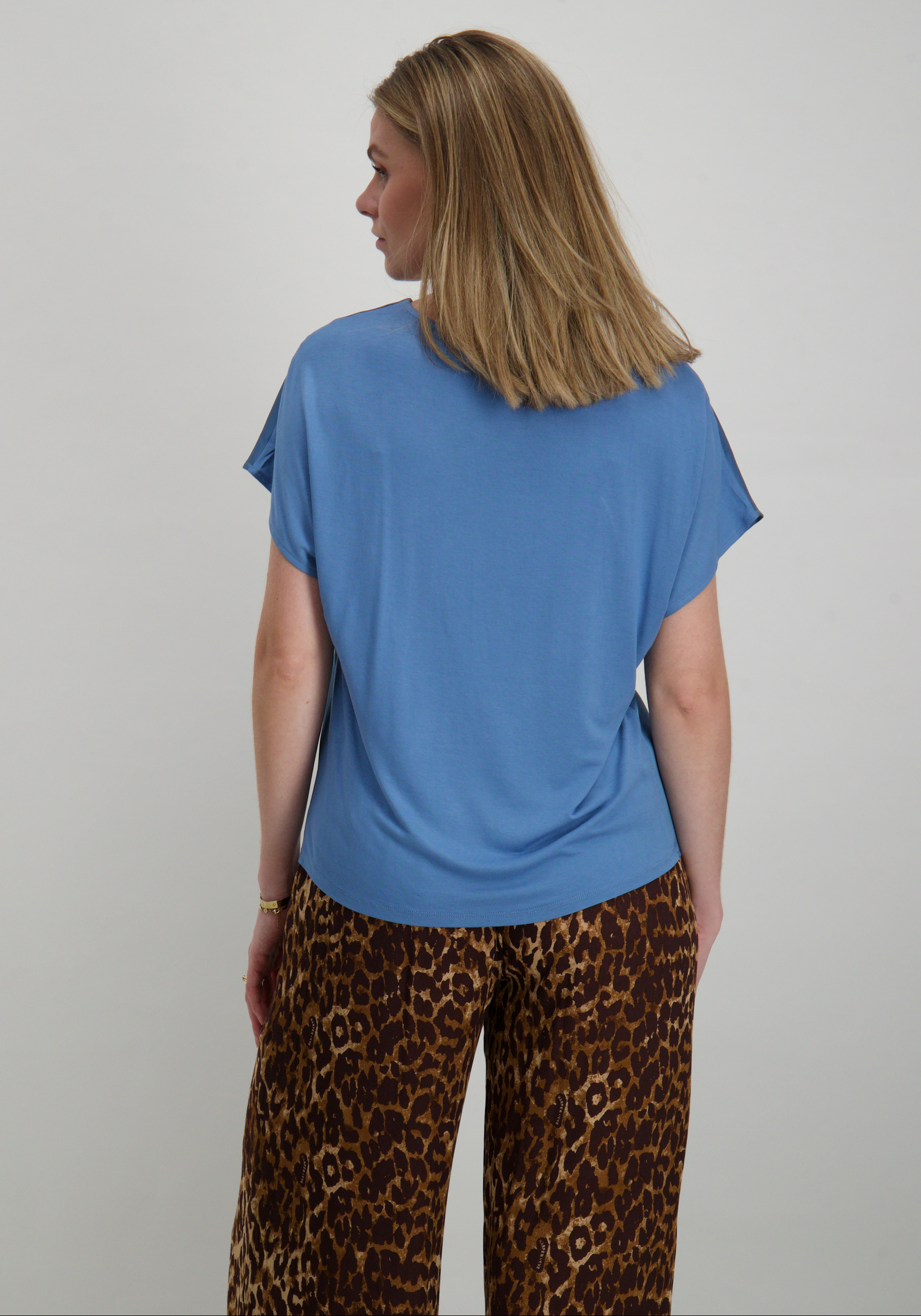 Vila T-shirt Ellette 14089239 Licht blauw