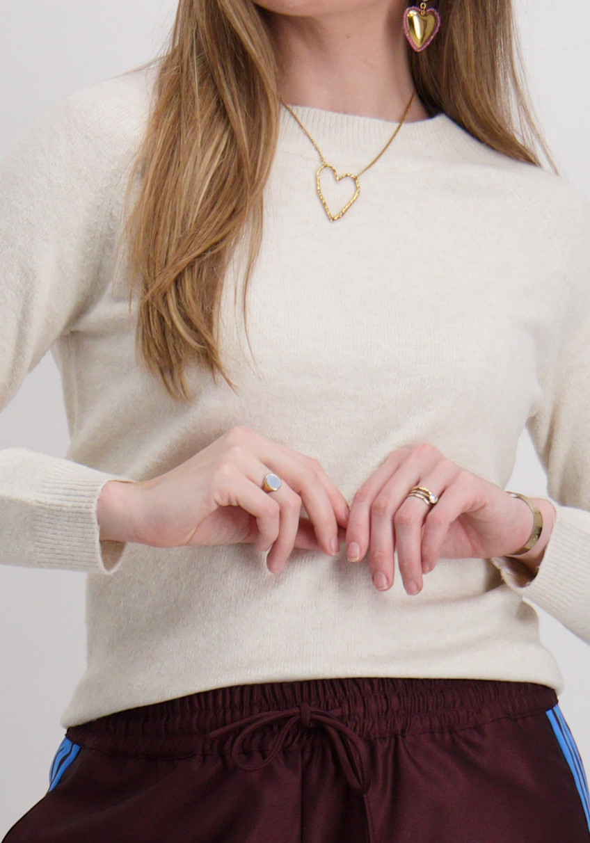 Only Trui Rica 15204279 Wolwit-ecru