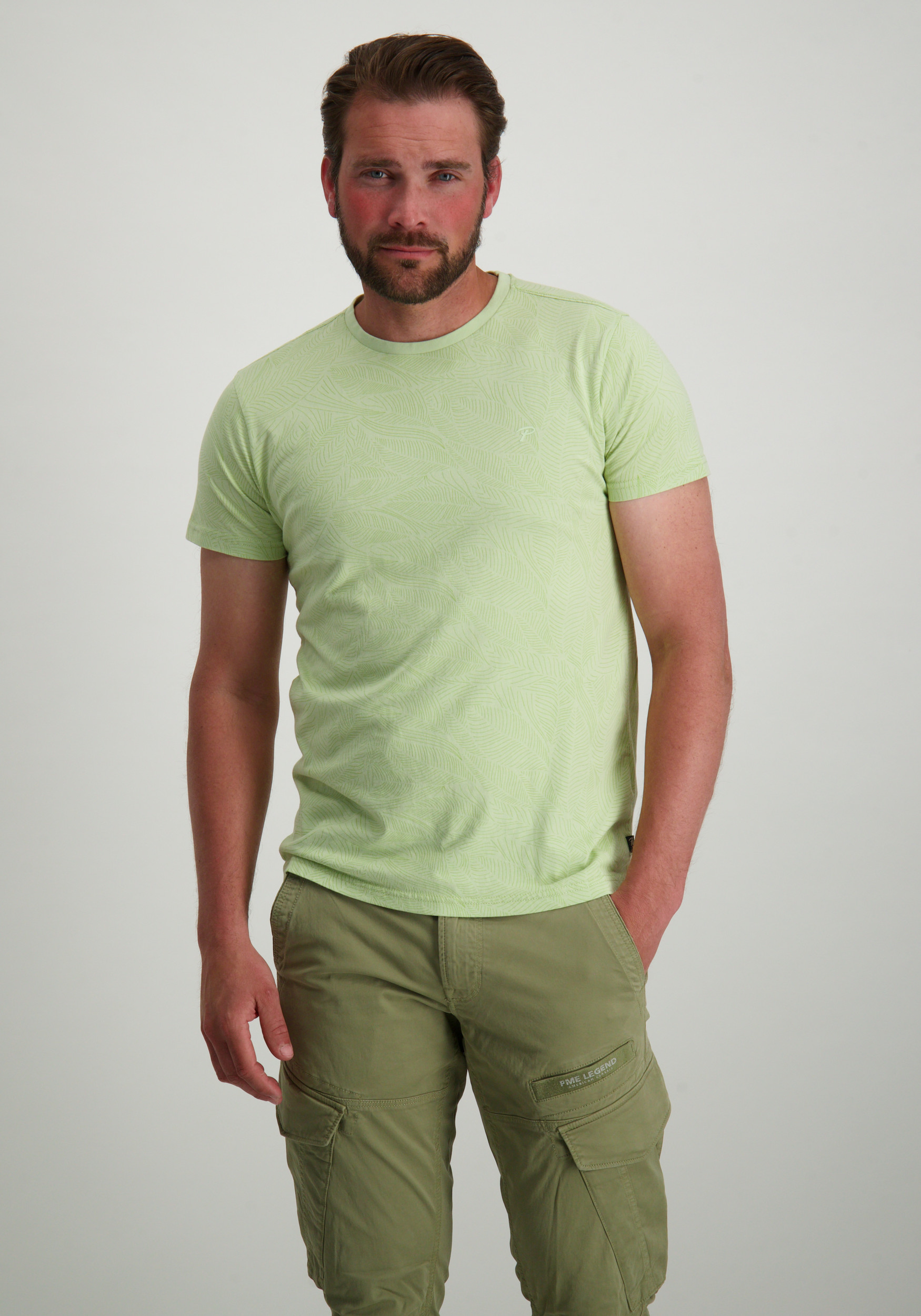 Petrol T-shirt M-1050-TSR116 Groen