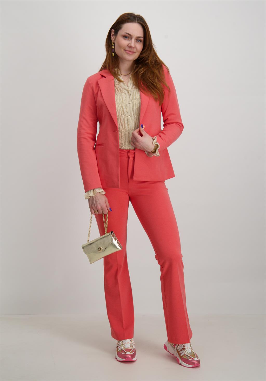 Only Flared broek Peach 15298660 Zalm