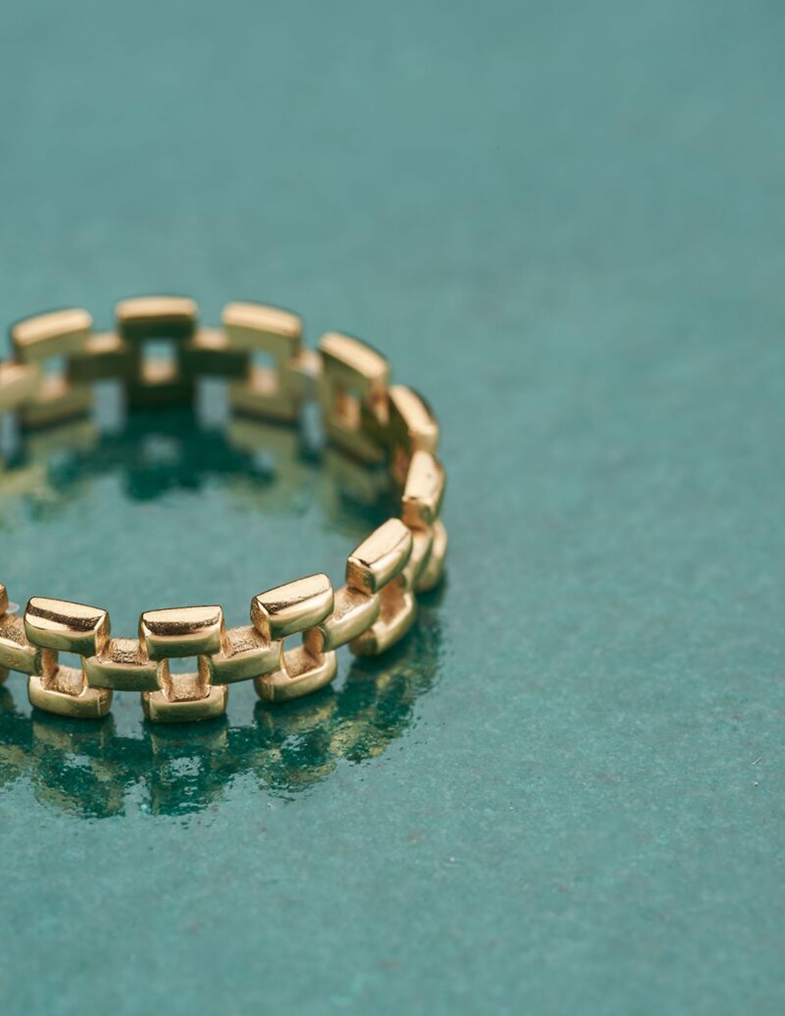 My Jewellery Ring met open schakels MJ07685 Goud